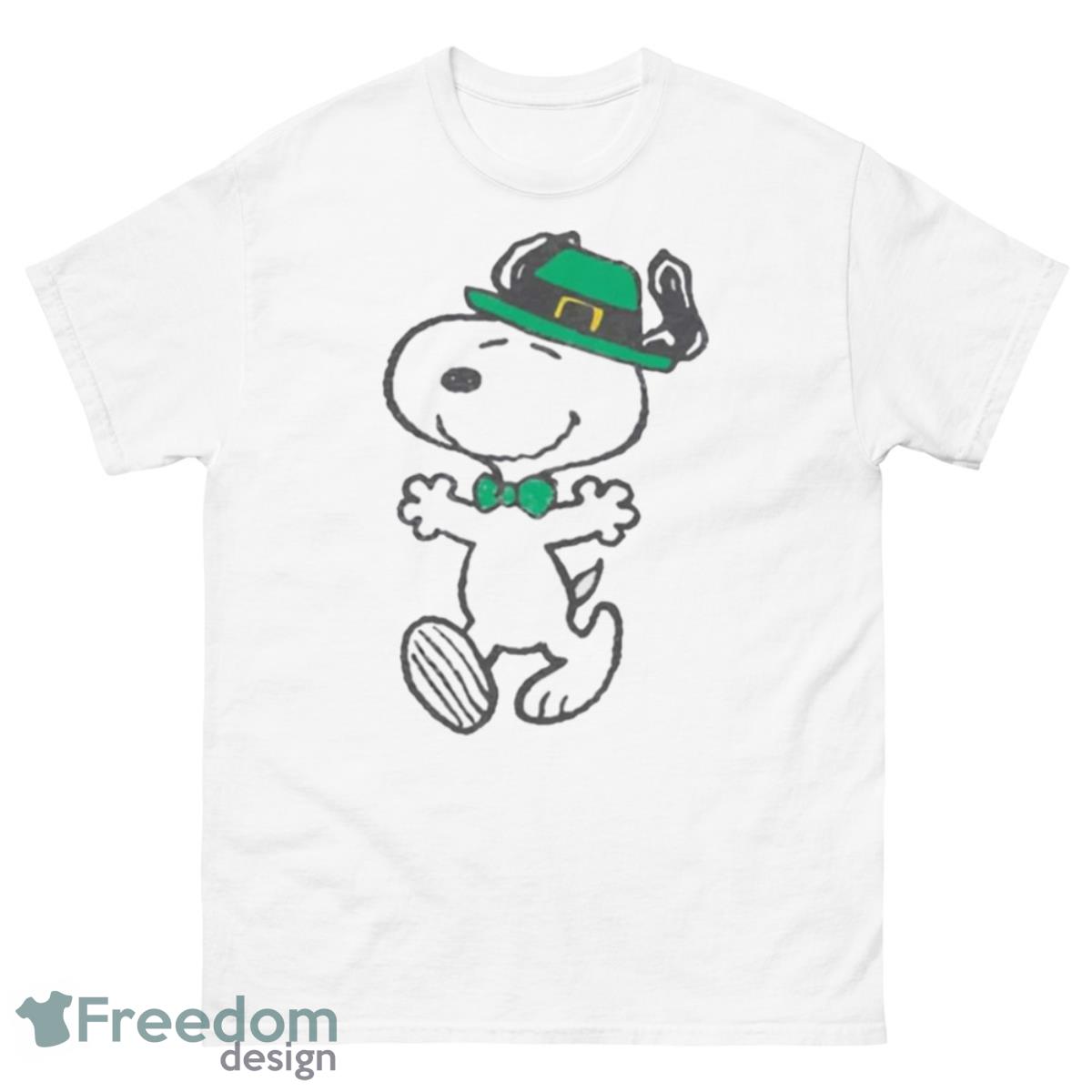 Green Hat Saint Patrick’s Day Snoopy Dog Shirt - 500 Men’s Classic Tee Gildan