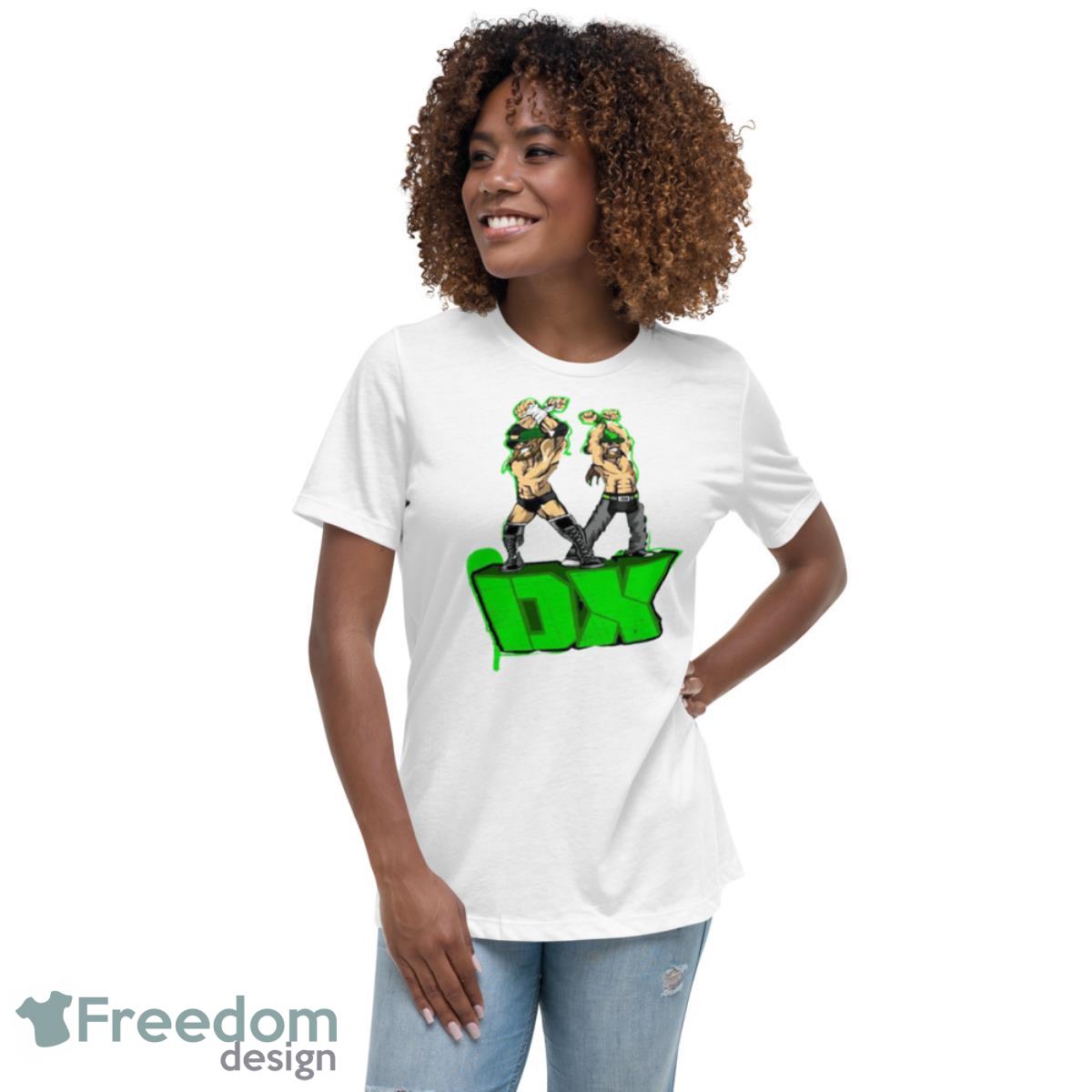 Green Neon Design Tripple H Dx Shirt - Womens Relaxed Short Sleeve Jersey Tee Green Neon Design Tripple H Dx Shirt - Womens Relaxed Short Sleeve Jersey Tee