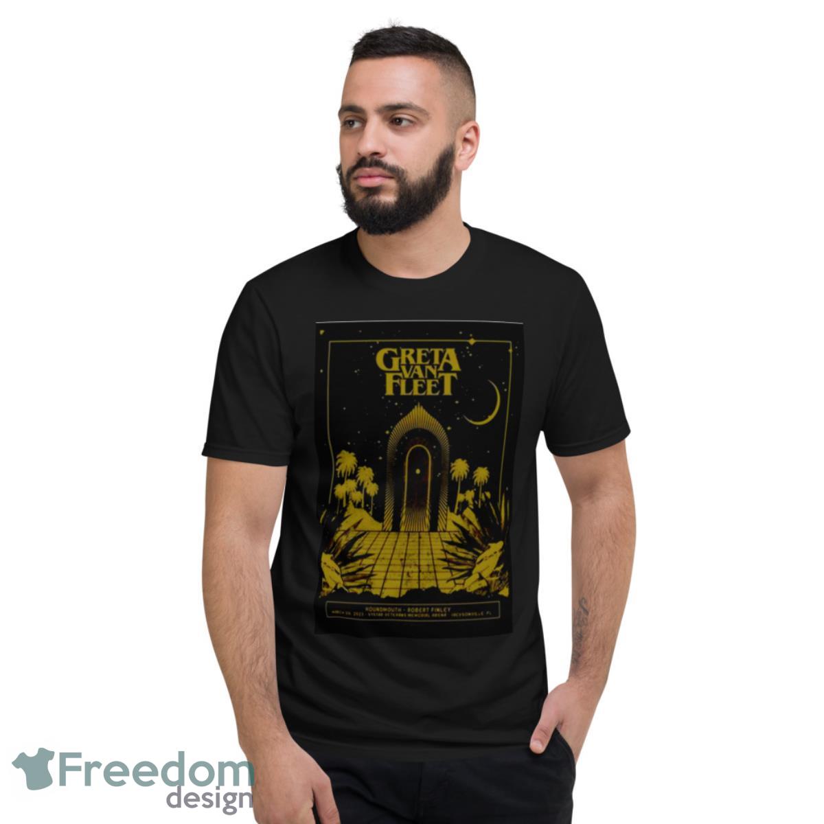 Greta Van Fleet Mac 6 2023 Jacksonville Fl VyStar Veterans Memorial Arena Shirt - Short Sleeve T-Shirt