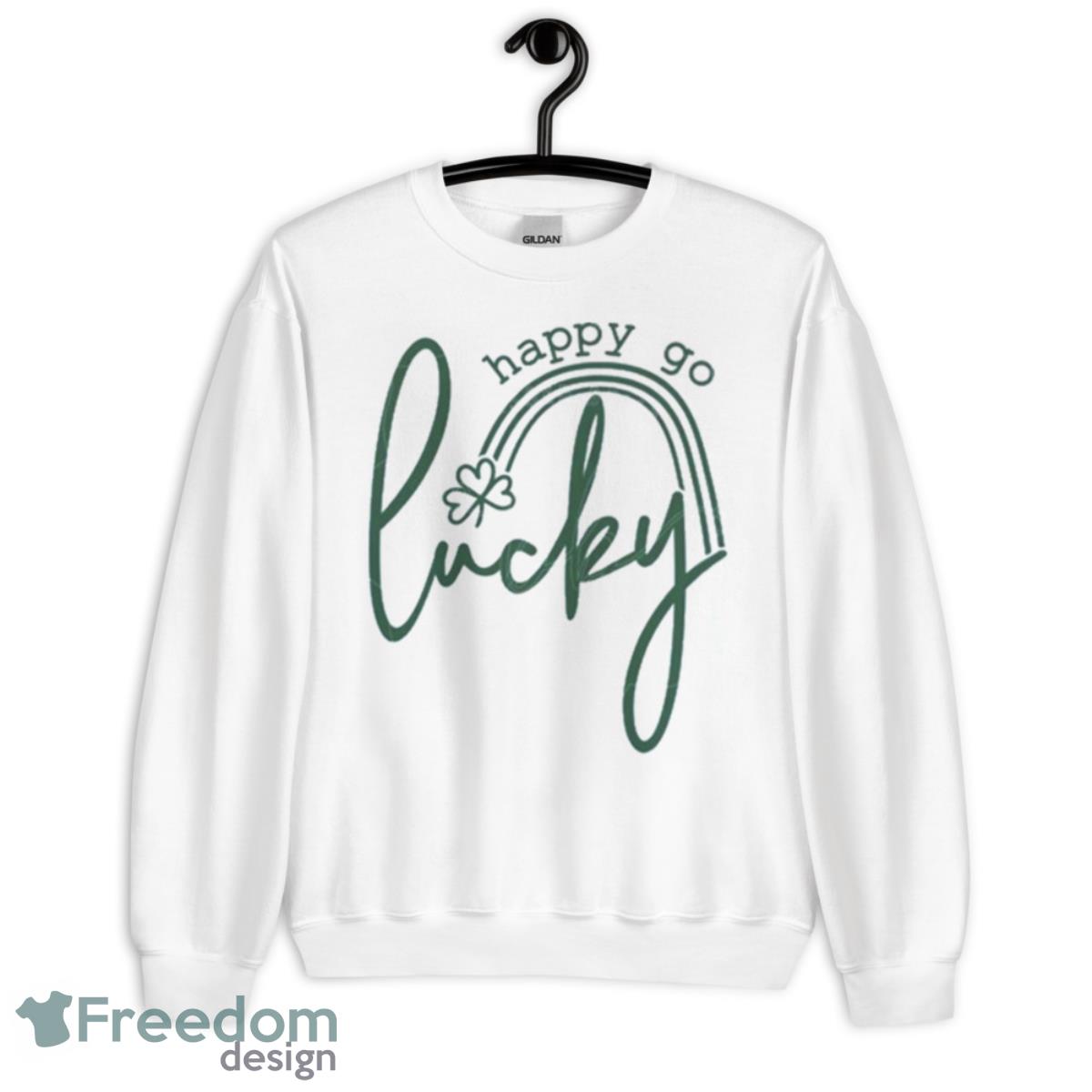 Happy Go Lucky Saint Patrick’s Day Shirt - Unisex Heavy Blend Crewneck Sweatshirt