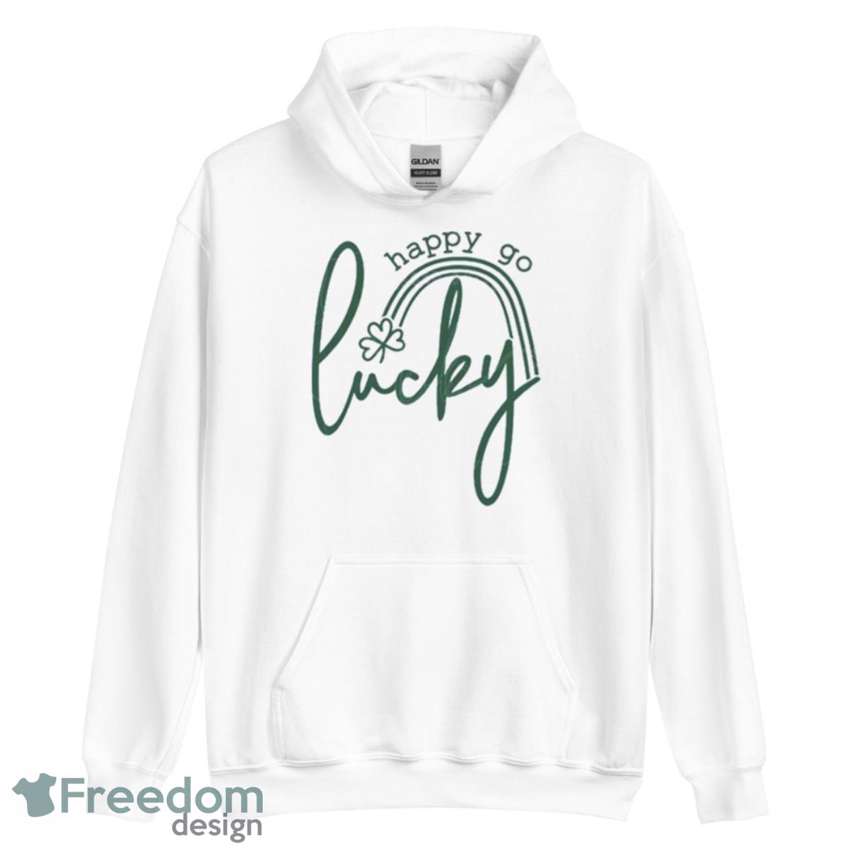 Happy Go Lucky Saint Patrick’s Day Shirt image Happy Go Lucky Saint Patrick’s Day Shirt - Unisex Heavy Blend Hooded Sweatshirt