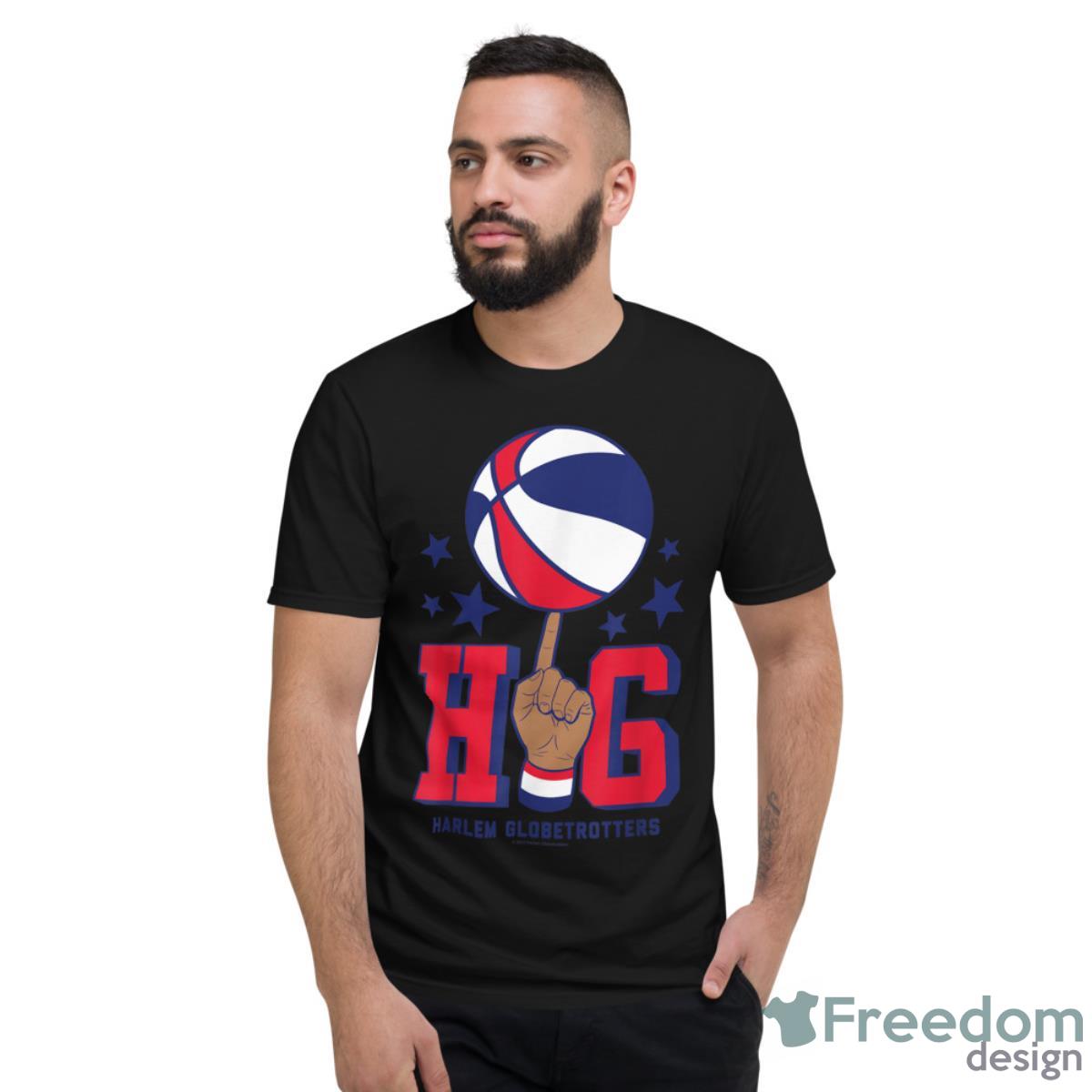 Harlem Globetrotters - HG Basketball On Finger Shirt - Short Sleeve T-Shirt