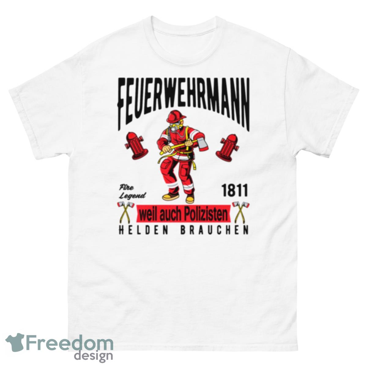 Helden Brauchen Firefighter Hero Police Firefighter Shirt - 500 Men’s Classic Tee Gildan