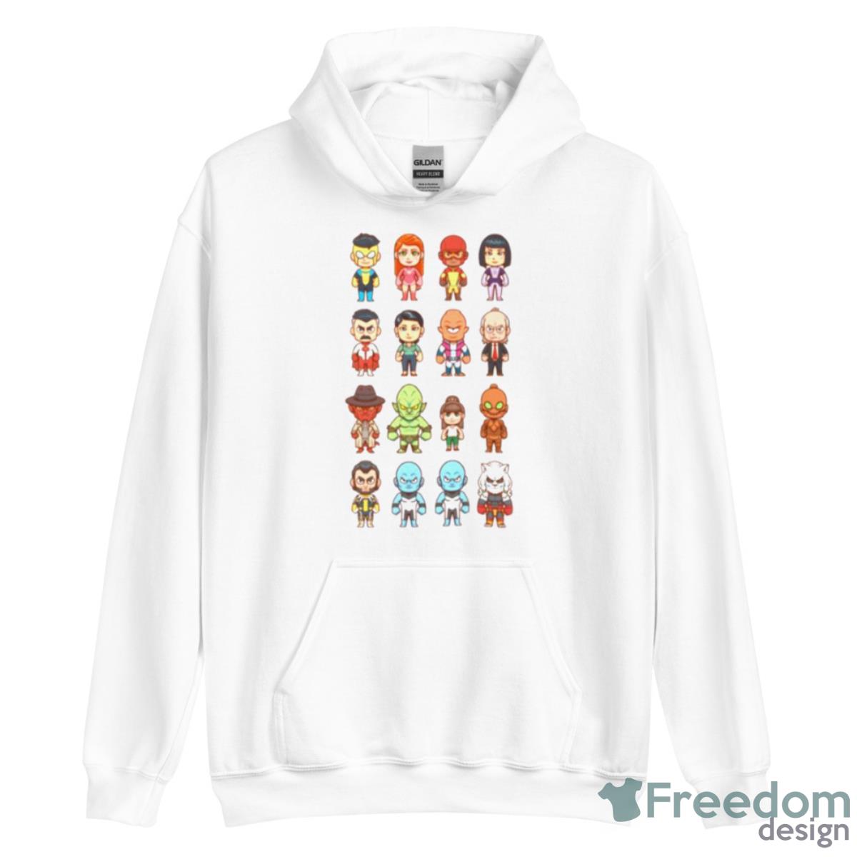 Hero Cast From Invincible Cartoon Shirt - Unisex Heavy Blend Hooded Sweatshirt Hero Cast From Invincible Cartoon Shirt - Unisex Heavy Blend Hooded Sweatshirt