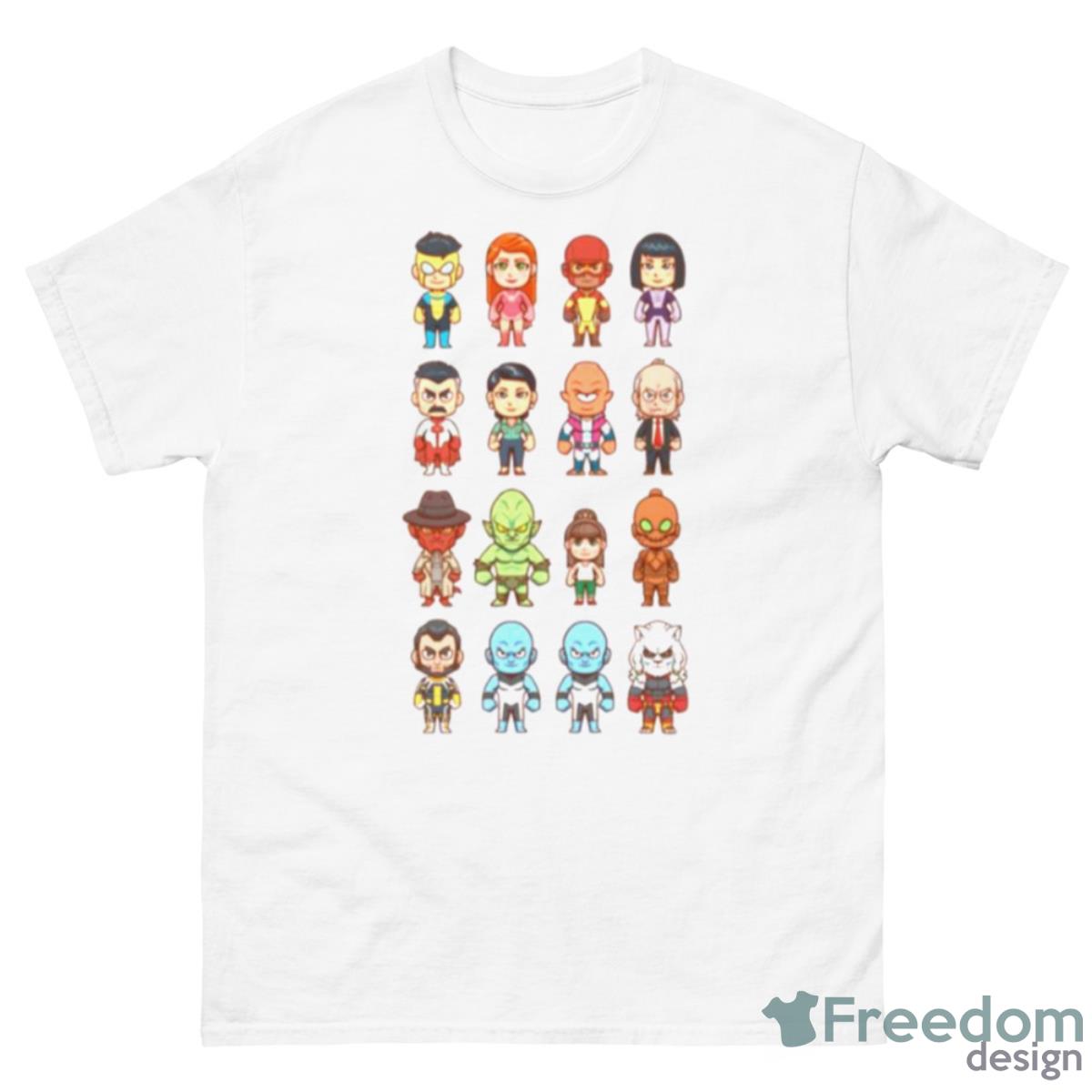 Hero Cast From Invincible Cartoon Shirt - 500 Men’s Classic Tee Gildan