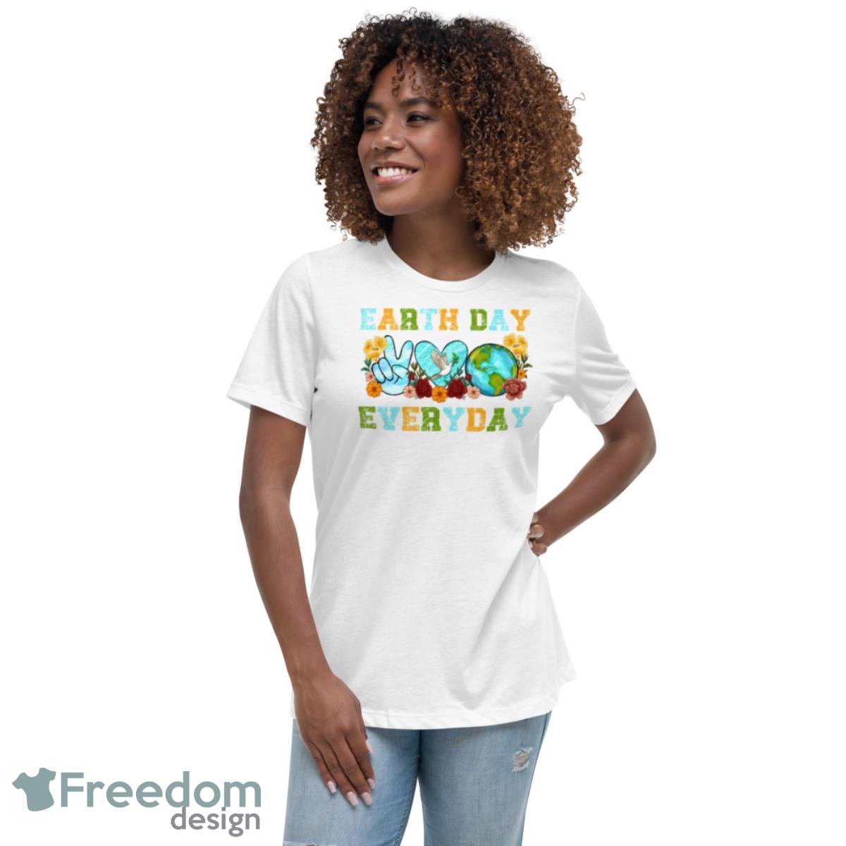 Hope Love Earth Earth Day Everyday Retro Environmental Vintage Shirt - Womens Relaxed Short Sleeve Jersey Tee Hope Love Earth Earth Day Everyday Retro Environmental Vintage Shirt - Womens Relaxed Short Sleeve Jersey Tee