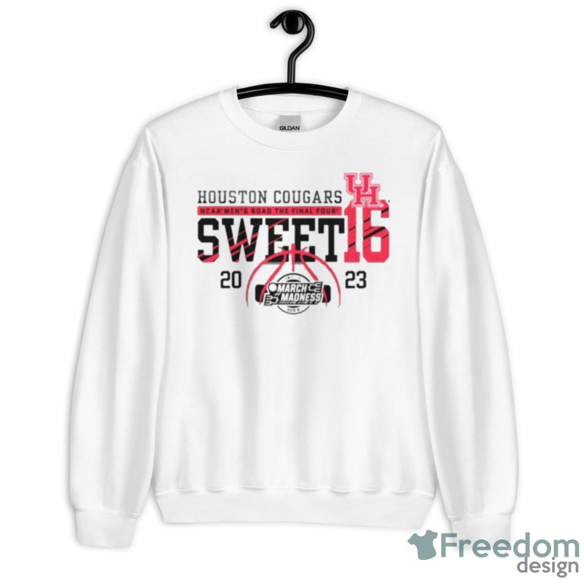 Houston Cougars Ncaa Men’s Road The Final Four Sweet 2023 Shirt - Unisex Heavy Blend Crewneck Sweatshirt