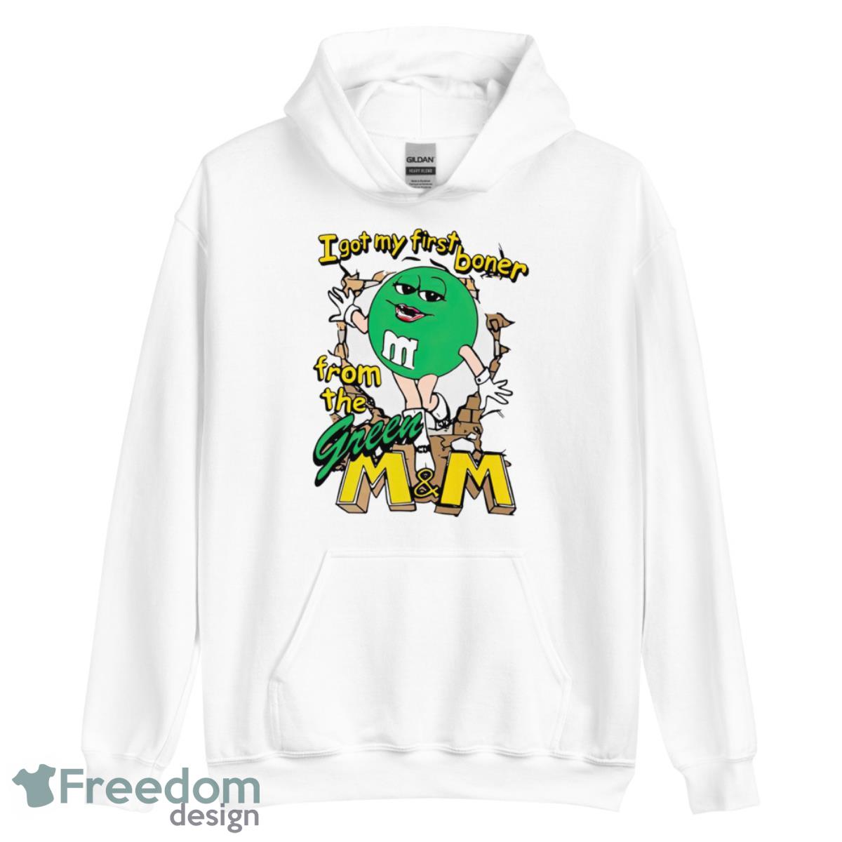 I Got My First Boner From The Green M And M Shirt - Unisex Heavy Blend Hooded Sweatshirt I Got My First Boner From The Green M And M Shirt - Unisex Heavy Blend Hooded Sweatshirt