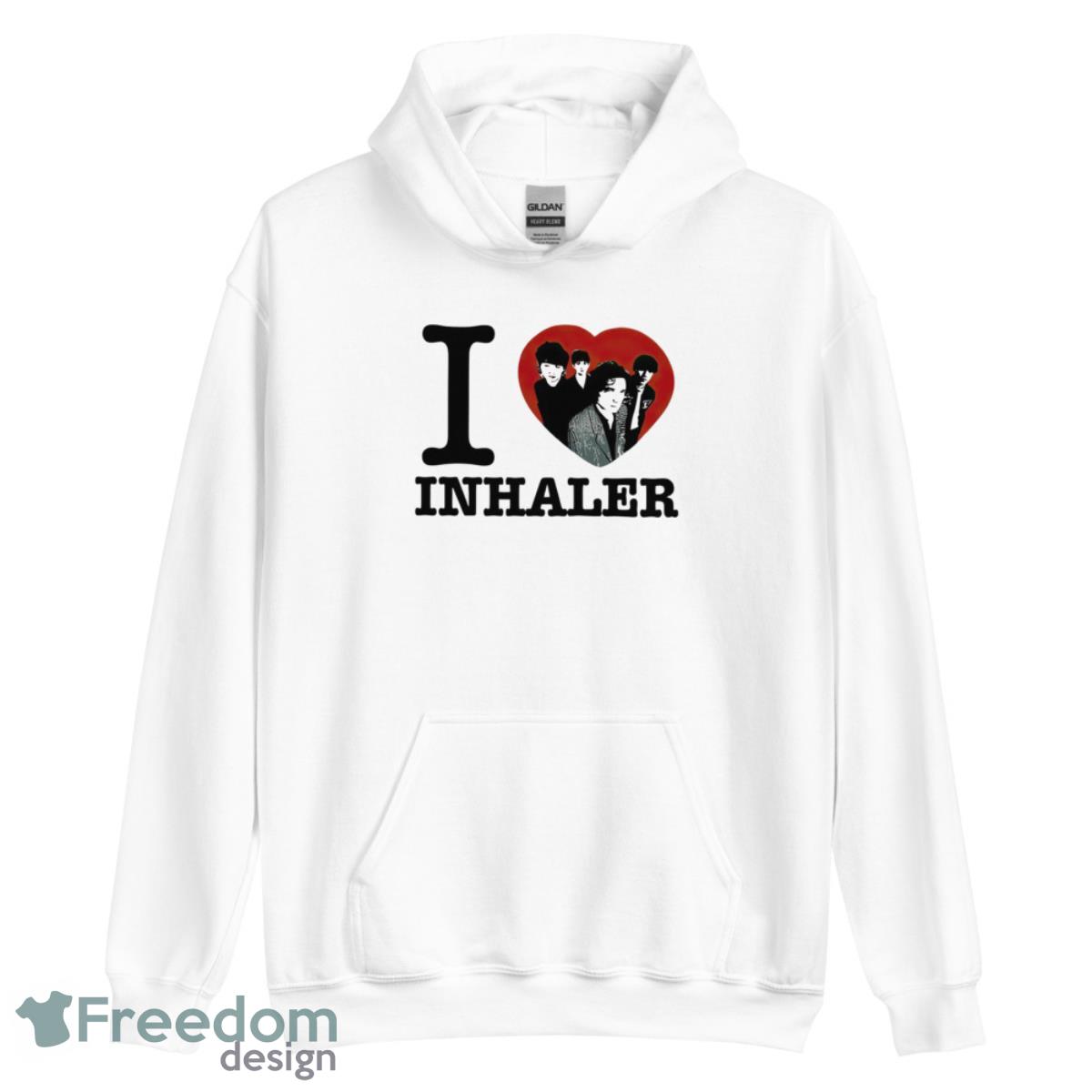I Love Inhaler Shirt image I Love Inhaler Shirt - Unisex Heavy Blend Hooded Sweatshirt