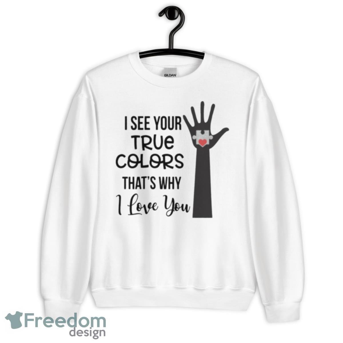 I See Your True Colors And That’s Why I Love You Vintage Sweatshirt - Unisex Heavy Blend Crewneck Sweatshirt