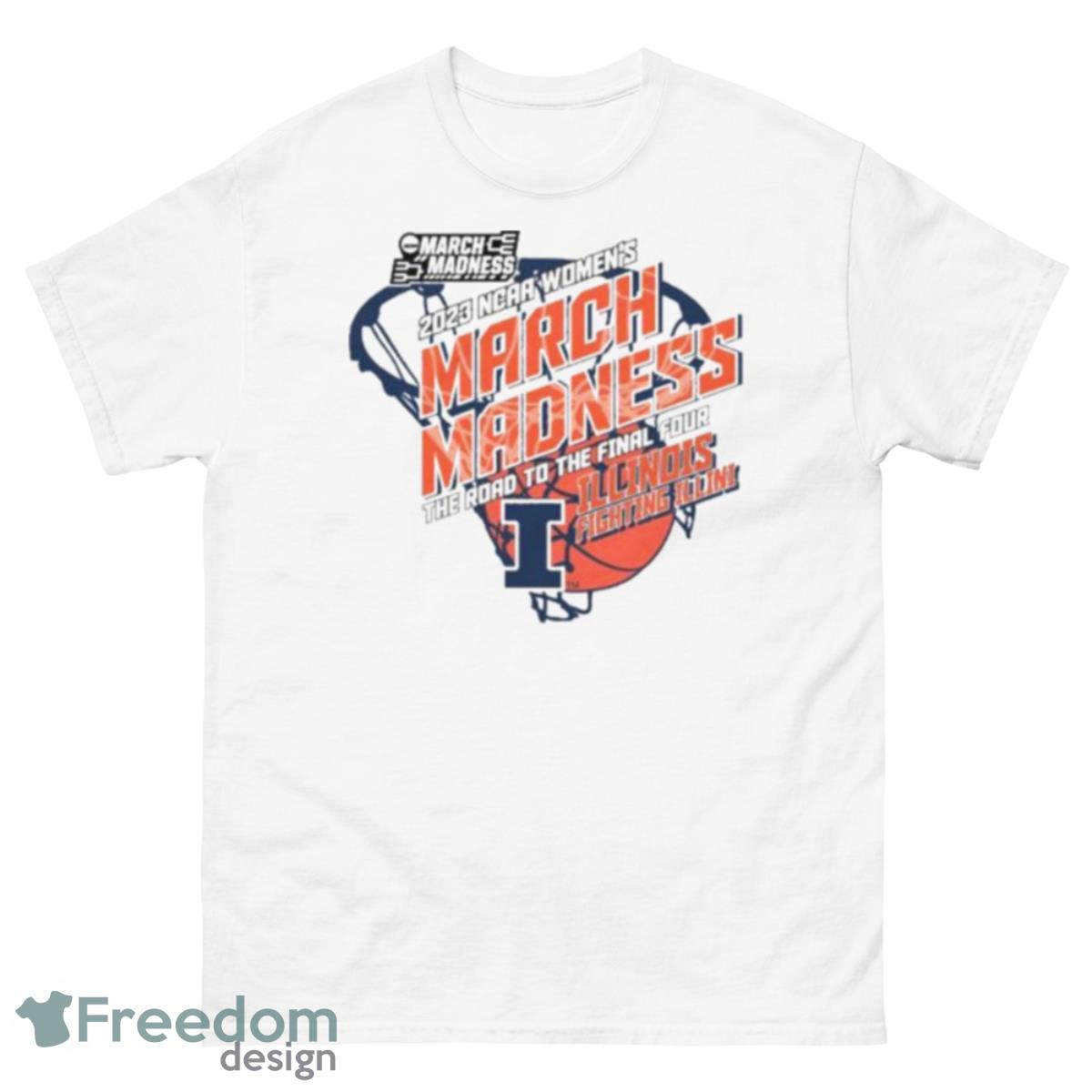 Illinois Fighting Illini Women’s Basketball 2023 Tournament Shirt - 500 Men’s Classic Tee Gildan