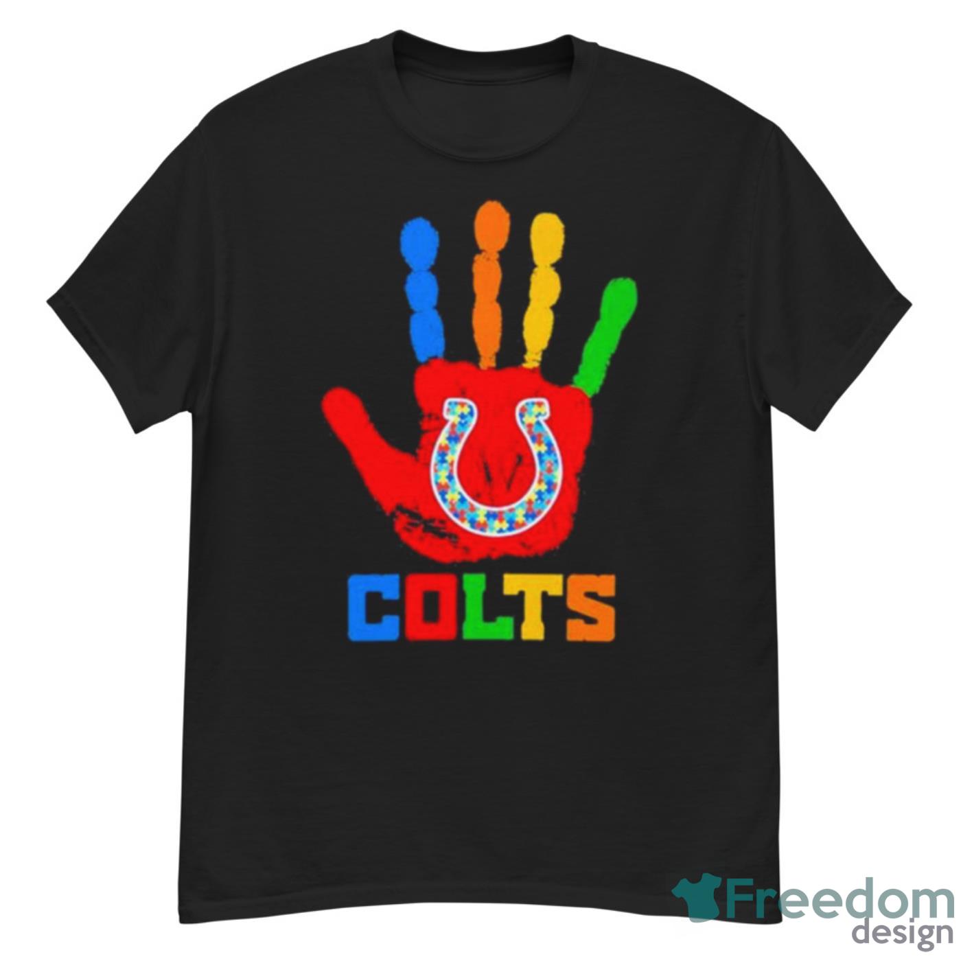 Indianapolis Colts Hand Autism 2023 NFL Shirt - G500 Men’s Classic T-Shirt