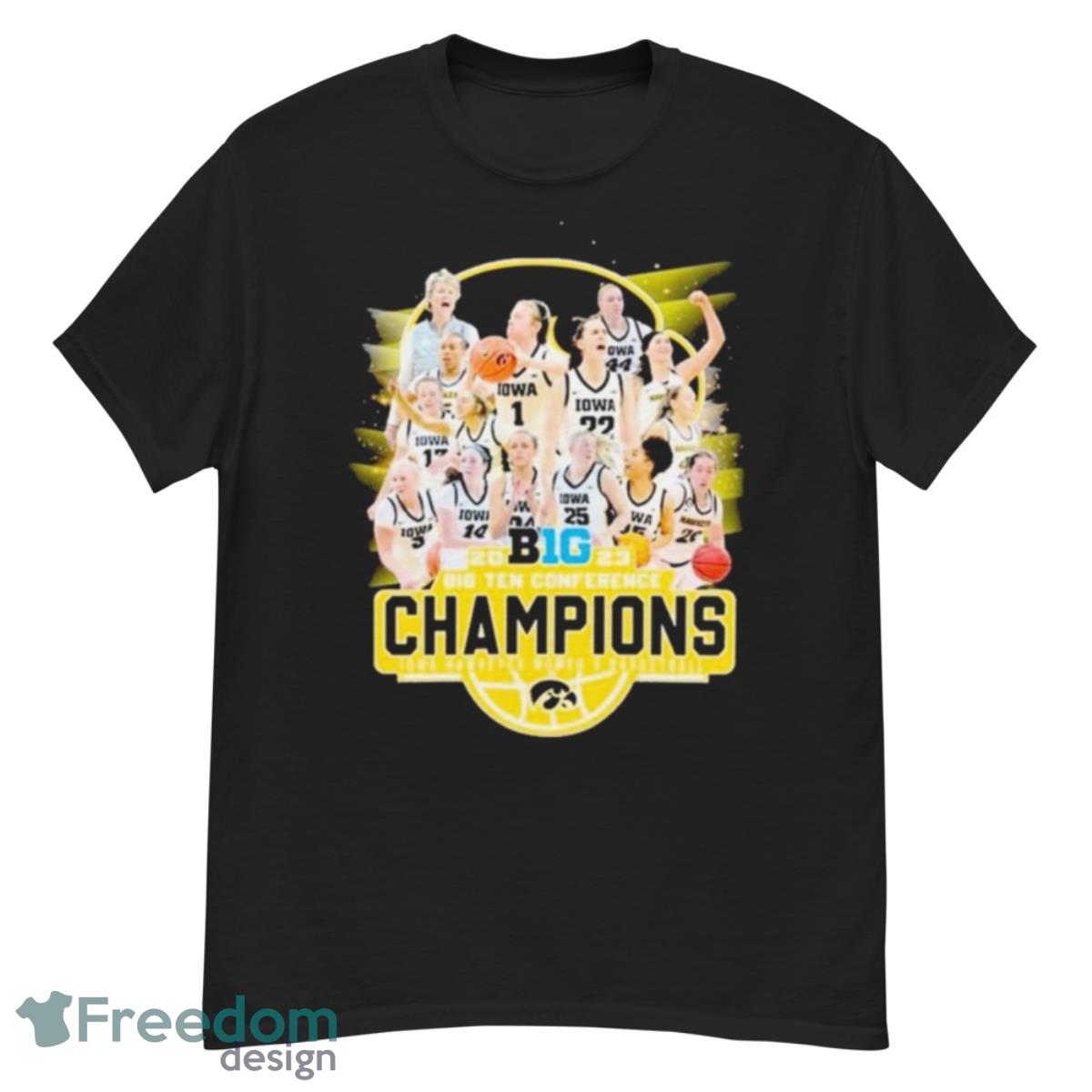 Iowa Hawkeyes Women’s Basketball 2023 Big Ten Conference Champions Shirt - G500 Men’s Classic T-Shirt