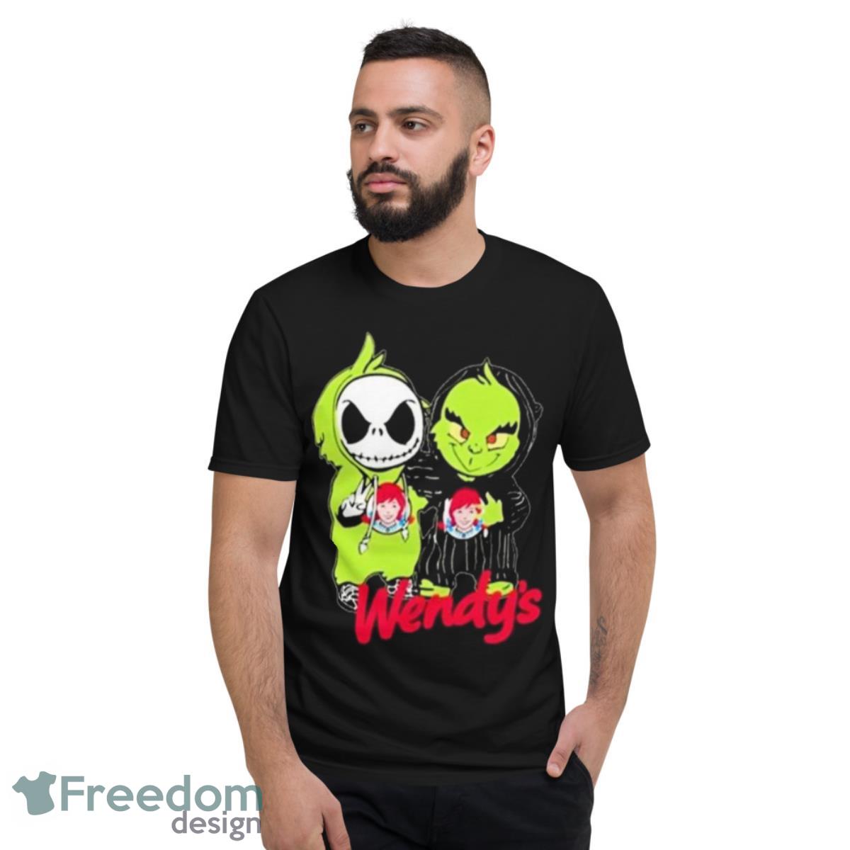 Jack Skellington And Grinch Wendy’s Shirt - Short Sleeve T-Shirt