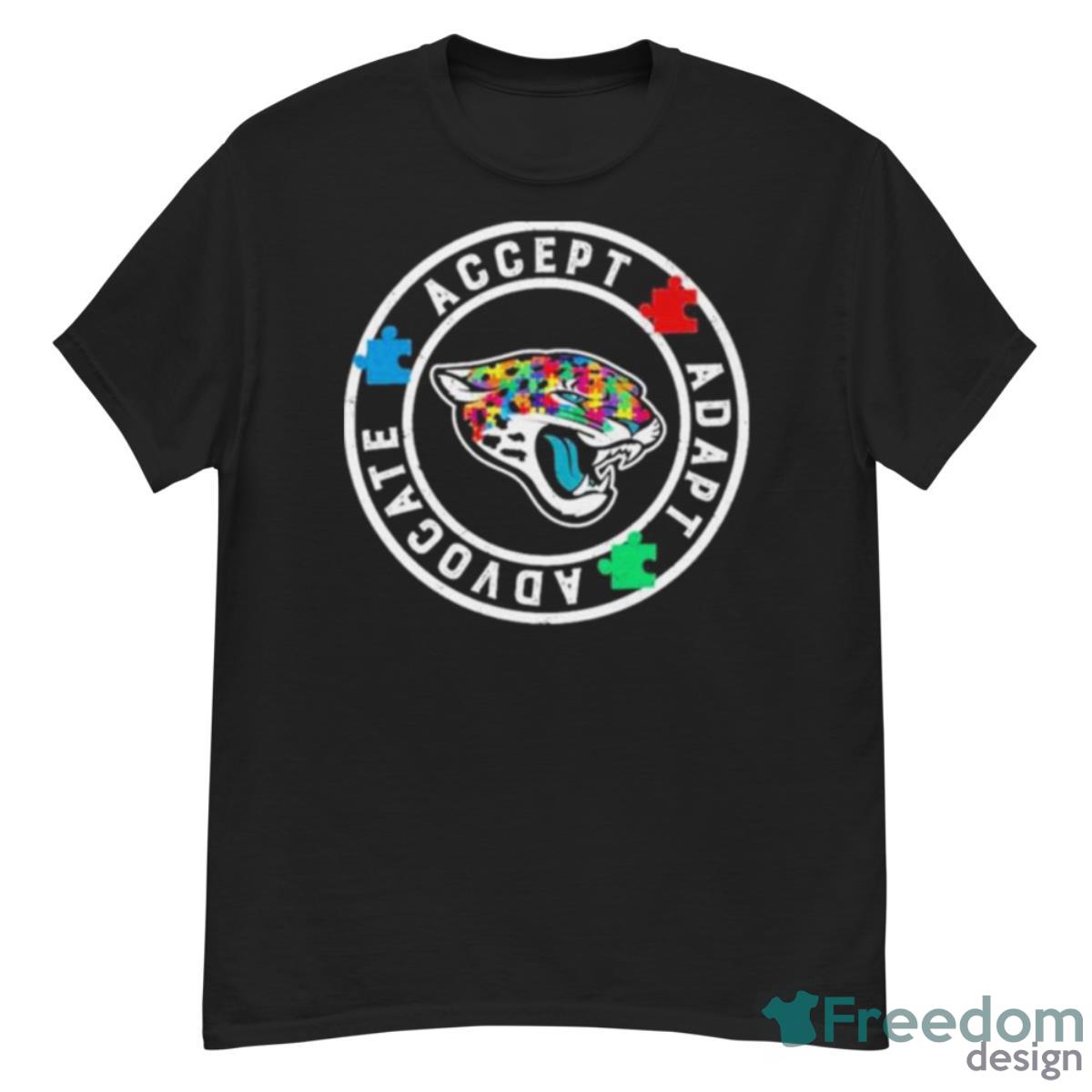 Jacksonville Jaguars Accept Adapt Advocate Autism Shirt - G500 Men’s Classic T-Shirt