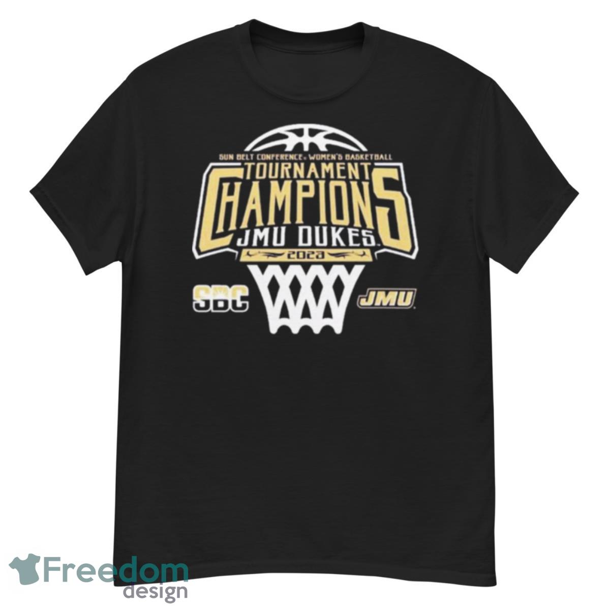 James Madison University Women’s Basketball 2023 Sun Belt Tournament Champions Shirt - G500 Men’s Classic T-Shirt