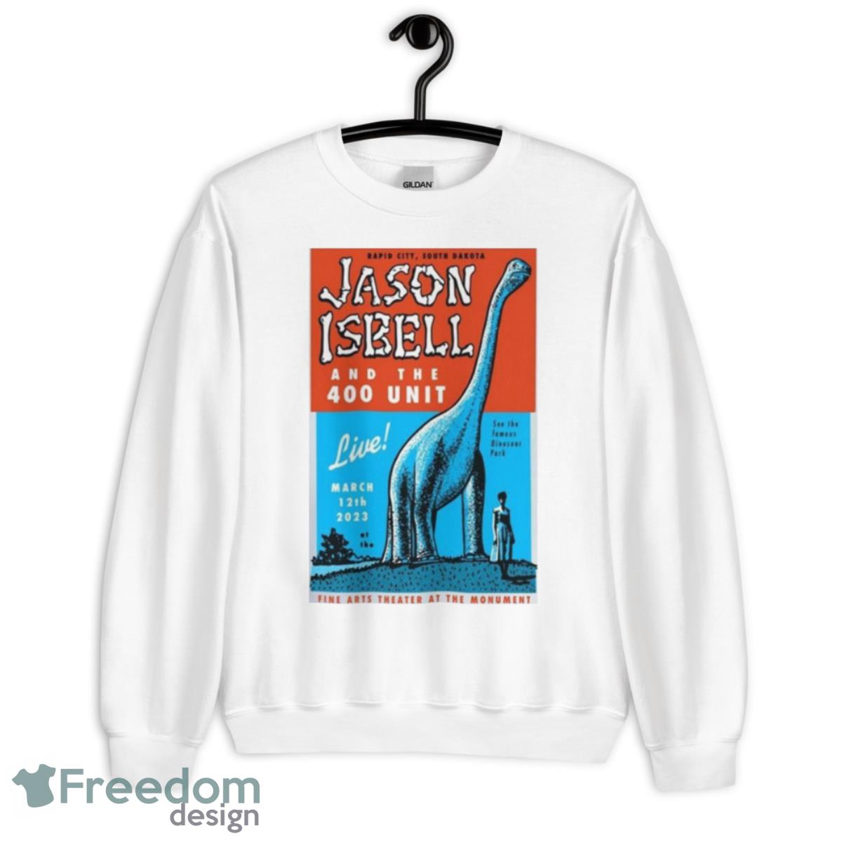 Jason Isbell And The 400 Unit March 12 2023 Fine Arts Theater At The Monument Rapid City SD Shirt - Unisex Heavy Blend Crewneck Sweatshirt