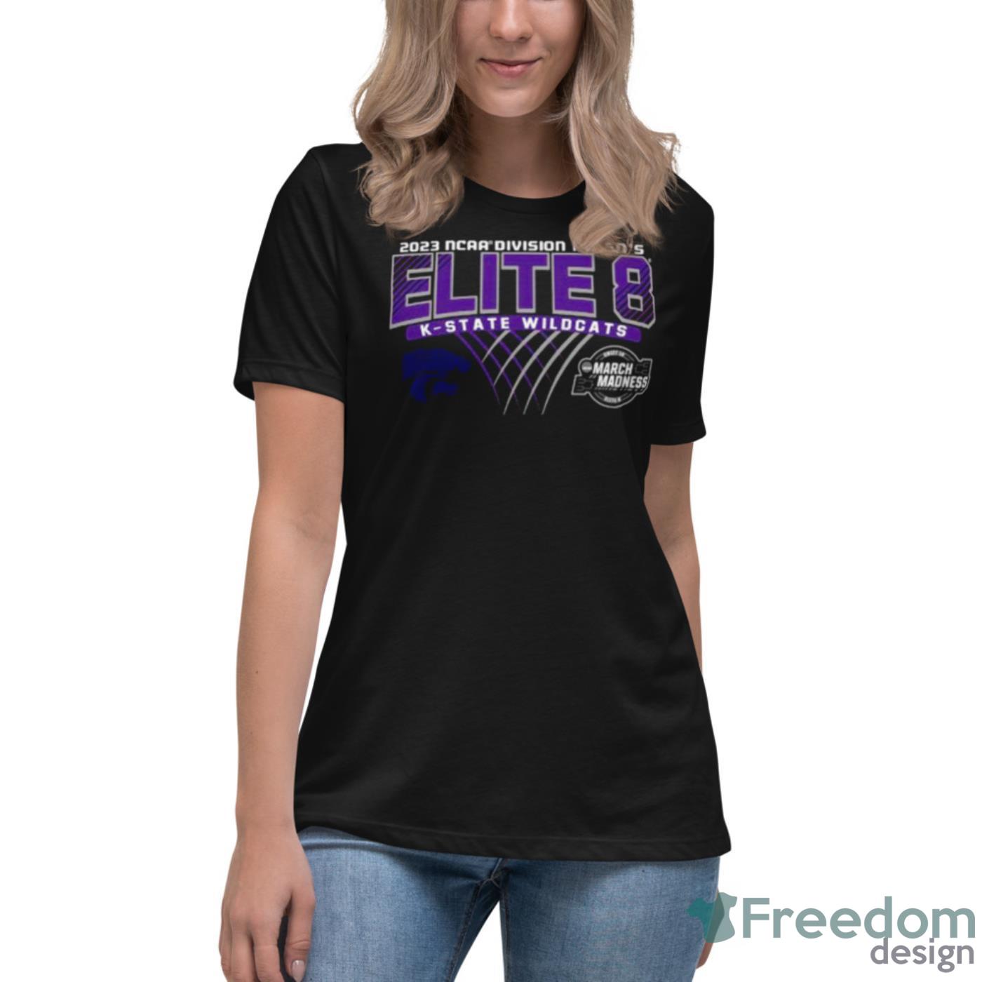 K State Wildcats 2023 NCAA Division I Men’s Basketball Elite EighShirt - Womens Relaxed Short Sleeve Jersey Tee K State Wildcats 2023 NCAA Division I Men’s Basketball Elite EighShirt - Womens Relaxed Short Sleeve Jersey Tee