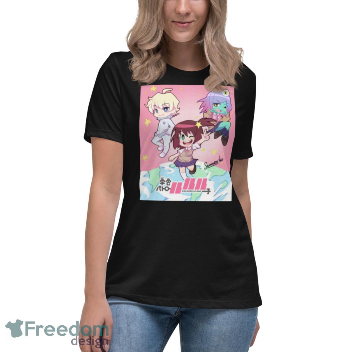 Kanji Logo Space Patrol Luluco Shirt - Womens Relaxed Short Sleeve Jersey Tee Kanji Logo Space Patrol Luluco Shirt - Womens Relaxed Short Sleeve Jersey Tee