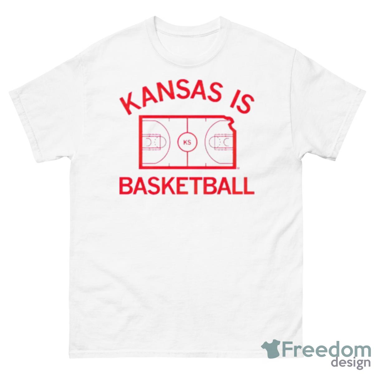 Kansas Is Basketball Shirt - 500 Men’s Classic Tee Gildan