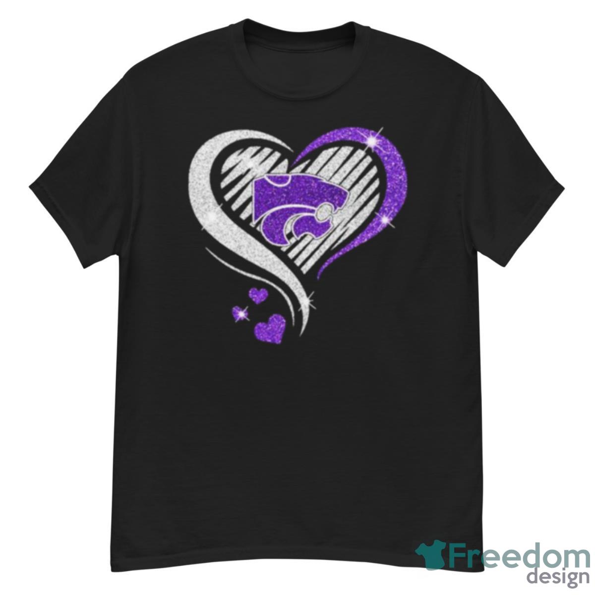 Kansas State Wildcats Basketball Love Heart Diamond 2023 NCAA Shirt - G500 Men’s Classic T-Shirt