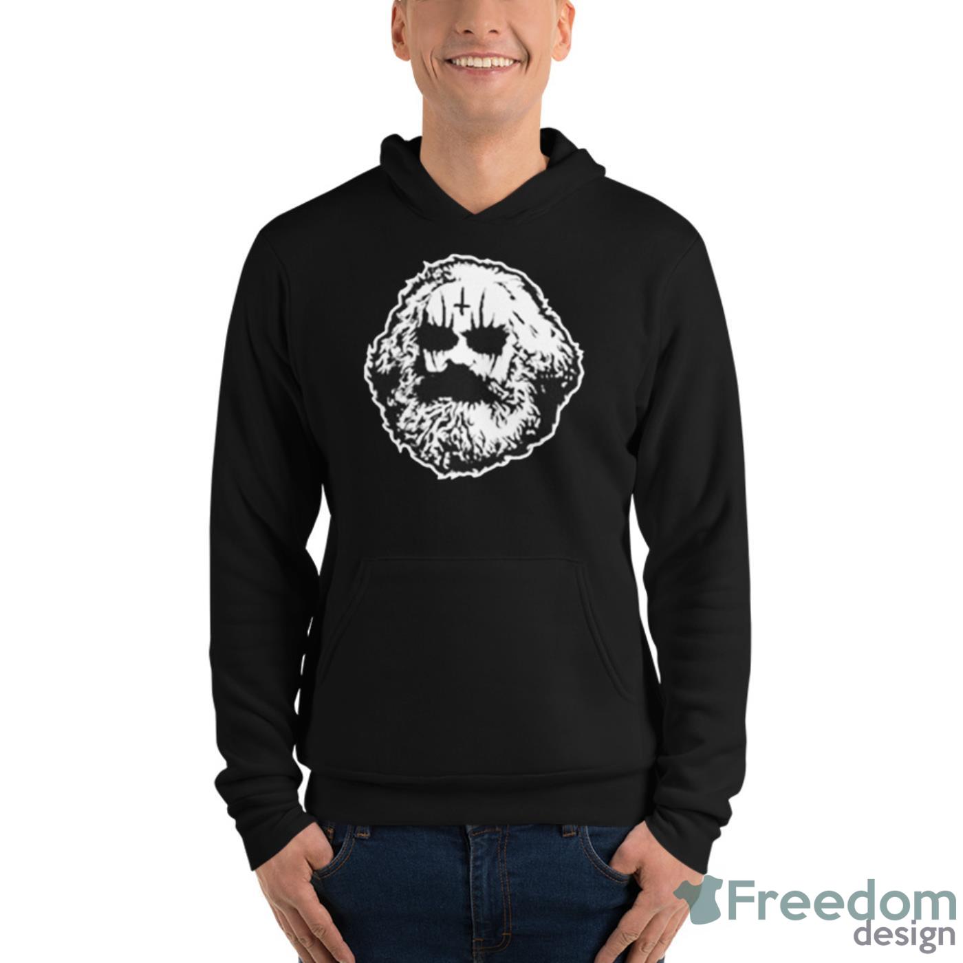 Karl Marx In Black Metal Corpse Paint Shirt - Unisex Fleece Pullover Hoodie Karl Marx In Black Metal Corpse Paint Shirt - Unisex Fleece Pullover Hoodie