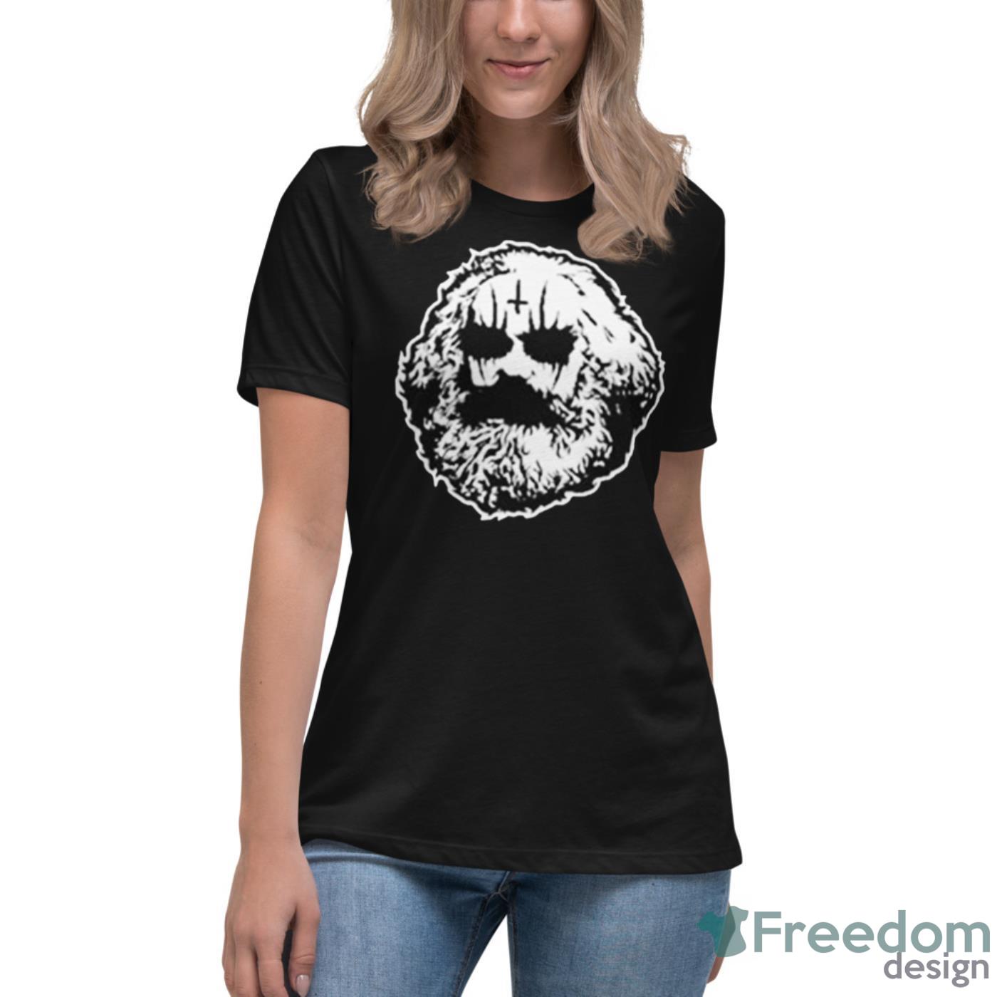 Karl Marx In Black Metal Corpse Paint Shirt - Womens Relaxed Short Sleeve Jersey Tee Karl Marx In Black Metal Corpse Paint Shirt - Womens Relaxed Short Sleeve Jersey Tee