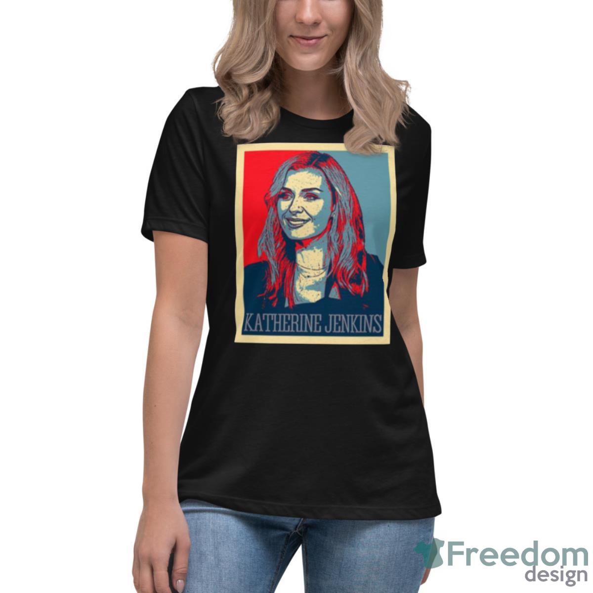 Katherine Jenkins Graphic Shirt - Womens Relaxed Short Sleeve Jersey Tee Katherine Jenkins Graphic Shirt - Womens Relaxed Short Sleeve Jersey Tee
