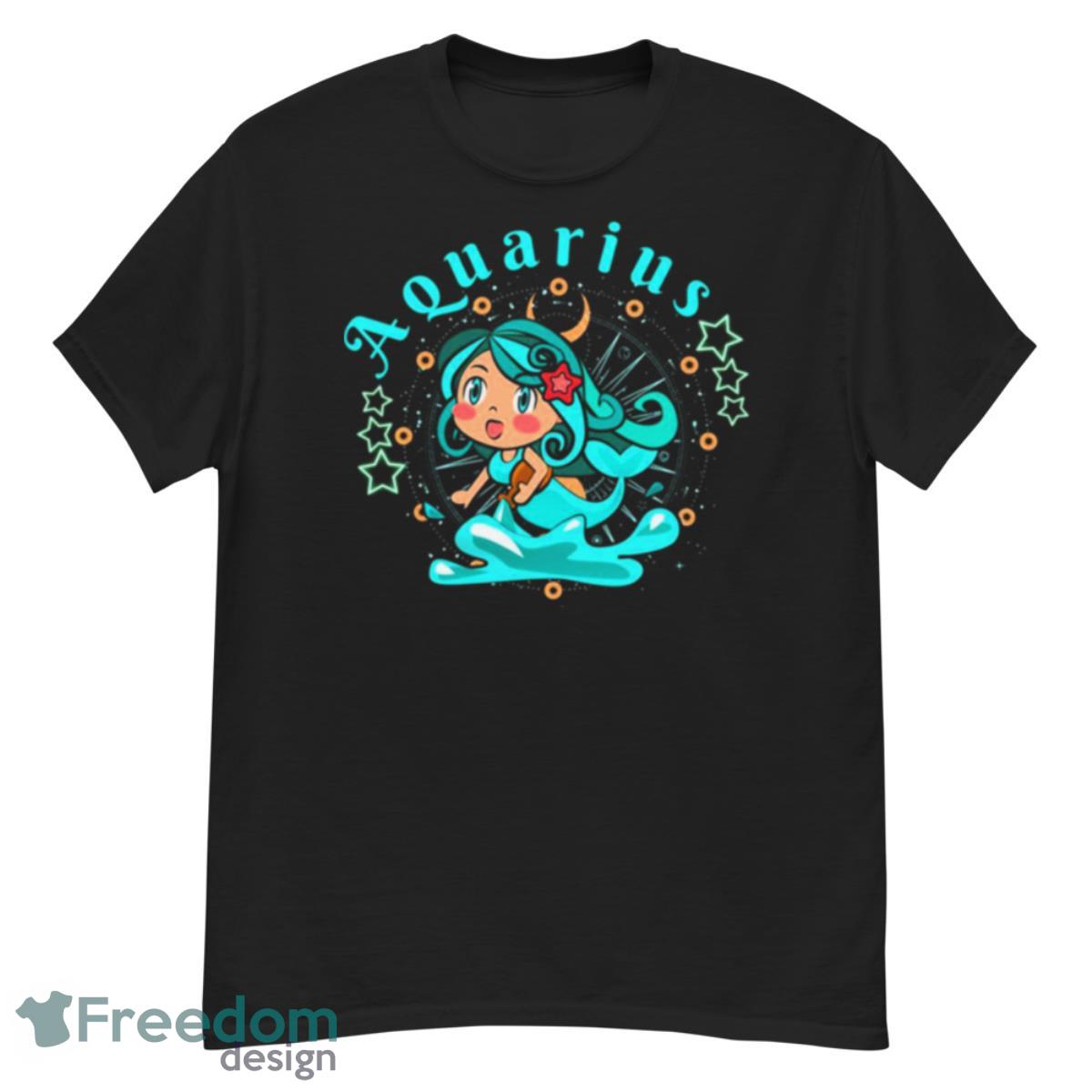 Kawaii Zodiac Sign Aquarius Girl Shirt - G500 Men’s Classic T-Shirt