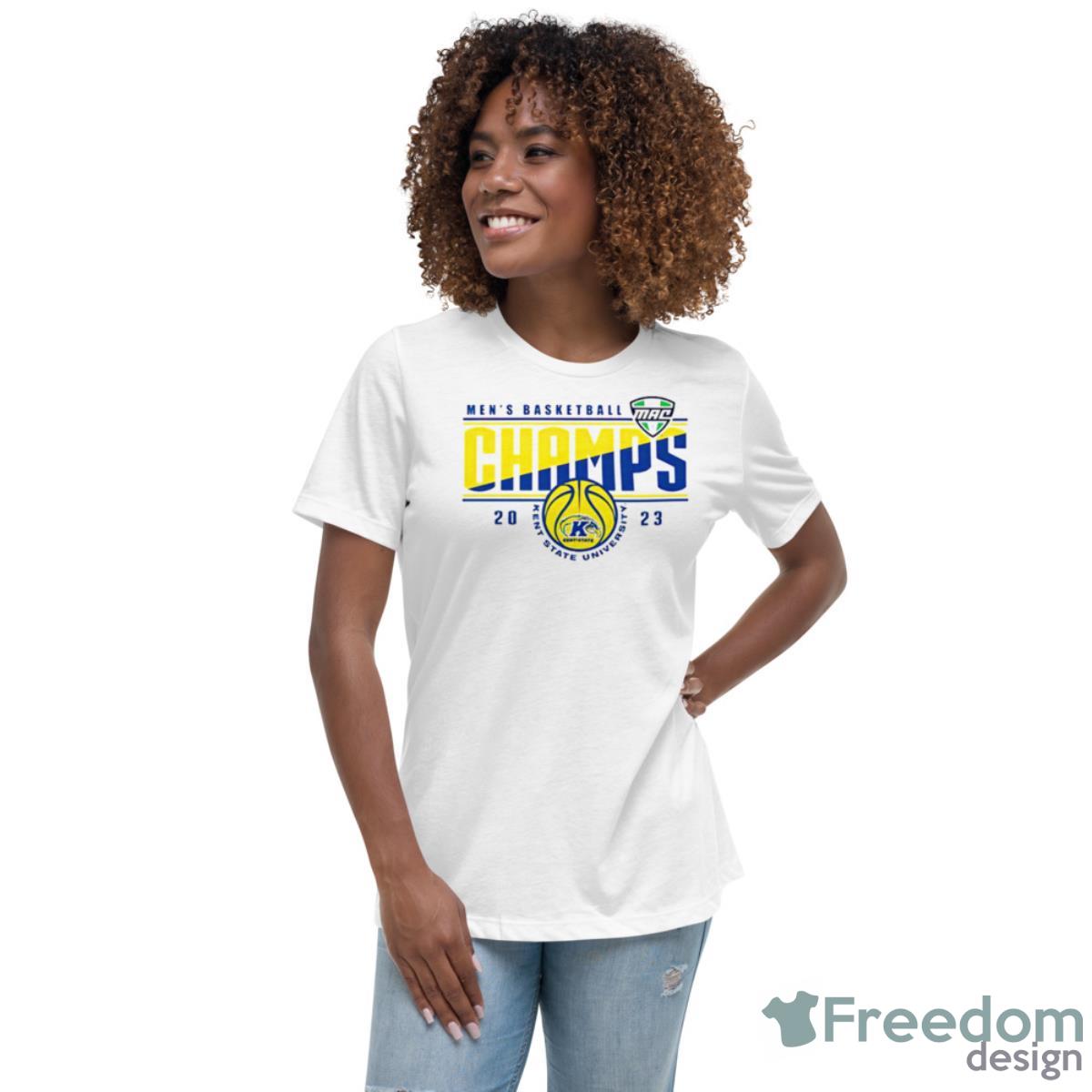Kent State Golden Flashes Men’s Basketball Champs 2023 Shirt - Womens Relaxed Short Sleeve Jersey Tee Kent State Golden Flashes Men’s Basketball Champs 2023 Shirt - Womens Relaxed Short Sleeve Jersey Tee