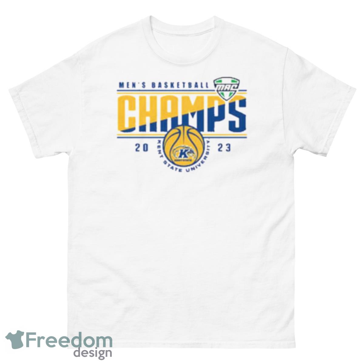 Kent State Golden Flashes White 2023 Mac Conference Tournament Champions Shirt - 500 Men’s Classic Tee Gildan