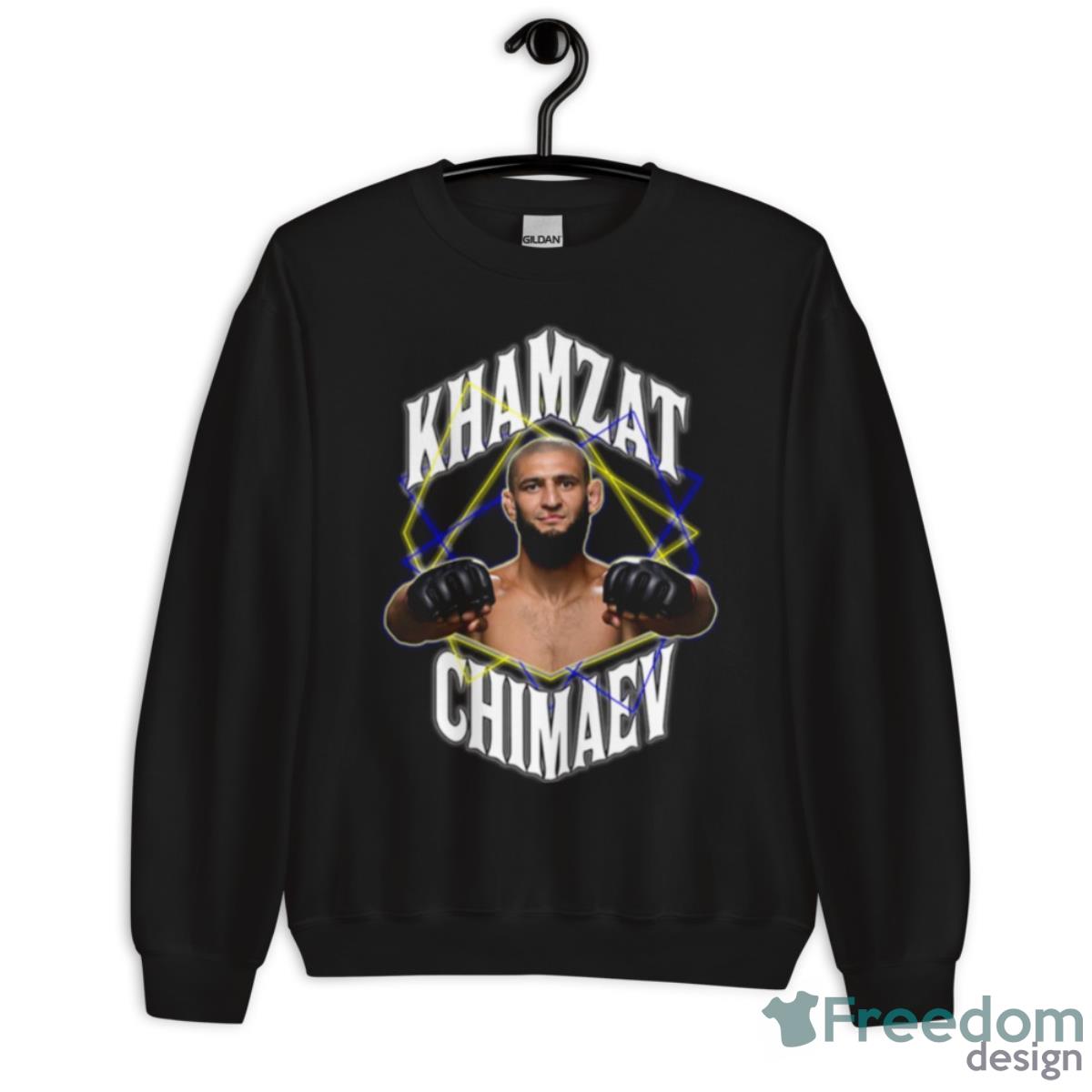 Khamzat Chimaev Geometric Design Shirt - Unisex Crewneck Sweatshirt Khamzat Chimaev Geometric Design Shirt - Unisex Crewneck Sweatshirt
