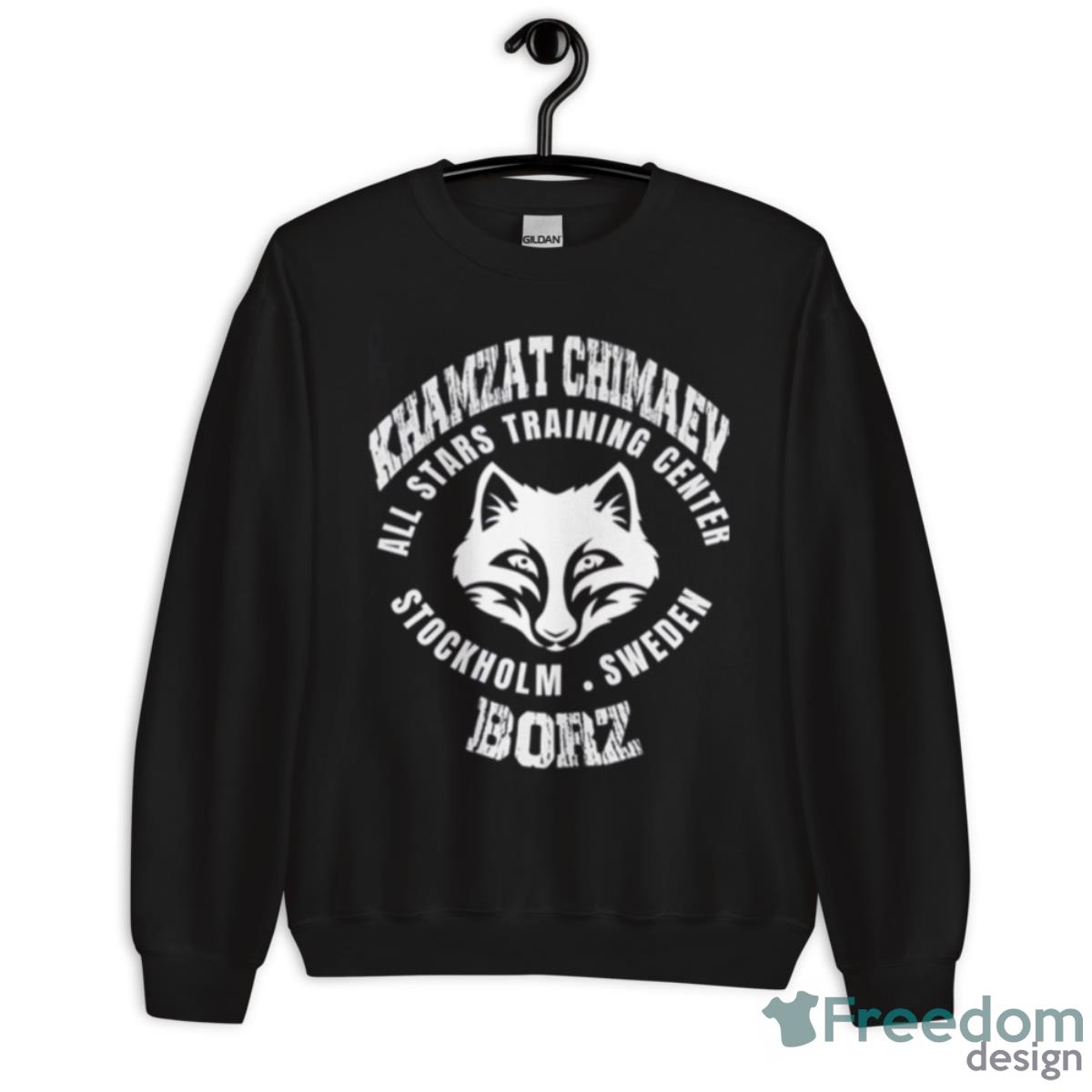 Khamzat Chimaey All Stars Training Center Stockholm Sweden Borz Shirt image Khamzat Chimaey All Stars Training Center Stockholm Sweden Borz Shirt - Unisex Crewneck Sweatshirt