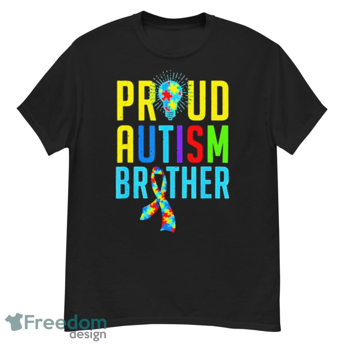 Kids Proud Autism Brother Sibling Autism Awareness Shirt - G500 Men’s Classic T-Shirt