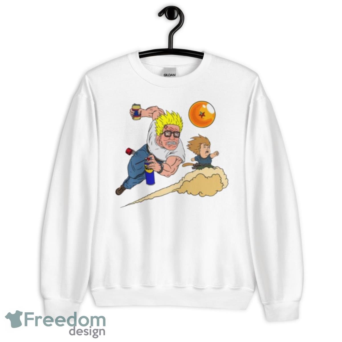 King Of The Z King Of The Hill Dragon Balls Parody Shirt - Unisex Heavy Blend Crewneck Sweatshirt