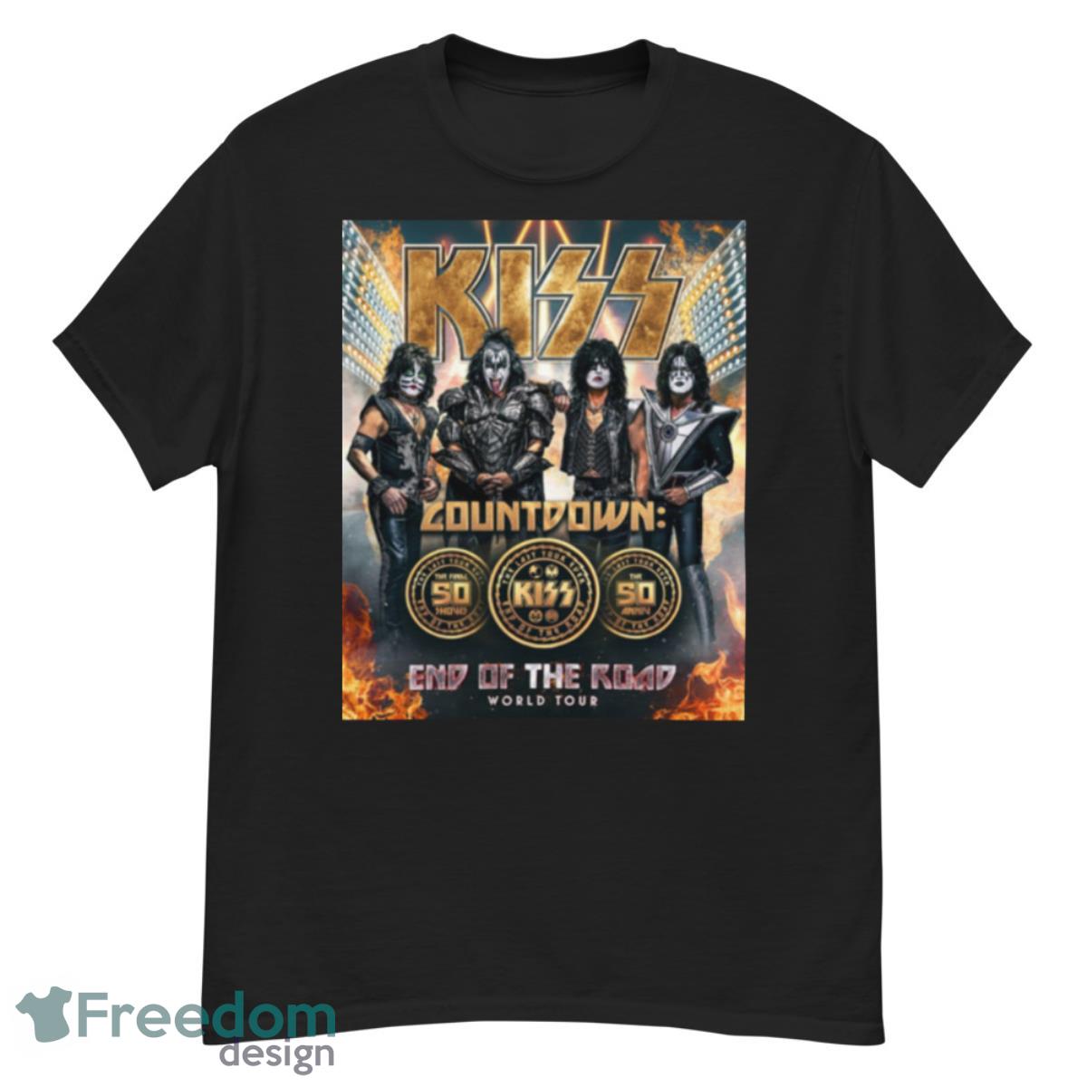 Kiss Announces Final 50 Shows For End Of The Road World Tour 2023 Poster Shirt - G500 Men’s Classic T-Shirt