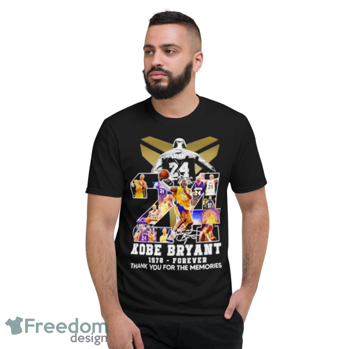 Kobe Bryant 1978 Forever Thank You For The Memories Signatures Shirt - Short Sleeve T-Shirt