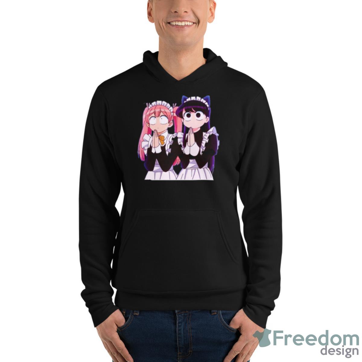 Komi And Tadano Kun Cute Maid Shirt - Unisex Fleece Pullover Hoodie Komi And Tadano Kun Cute Maid Shirt - Unisex Fleece Pullover Hoodie