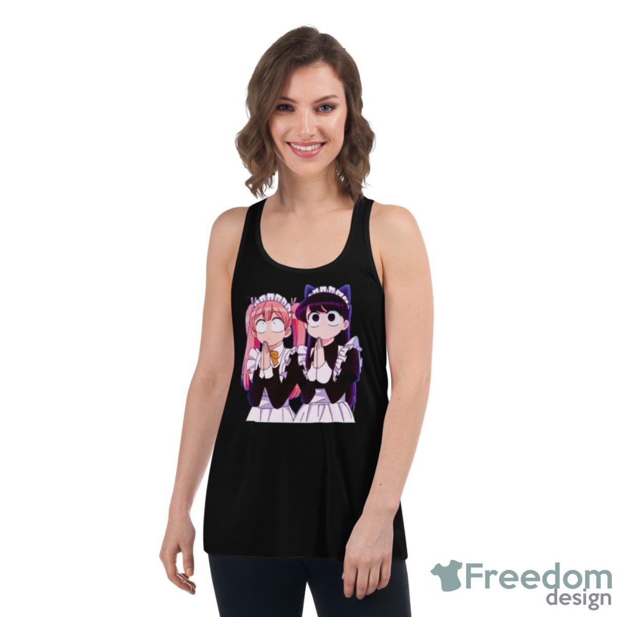 Komi And Tadano Kun Cute Maid Shirt - Womens Flowy Racerback Tank Komi And Tadano Kun Cute Maid Shirt - Womens Flowy Racerback Tank
