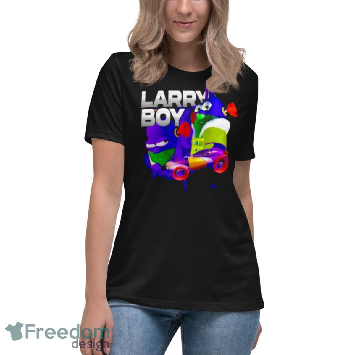Larry Boy Shirt - Womens Relaxed Short Sleeve Jersey Tee Larry Boy Shirt - Womens Relaxed Short Sleeve Jersey Tee