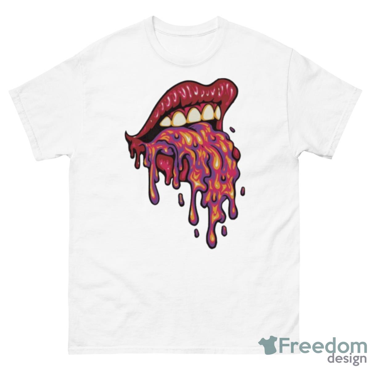 Lava Emerging Of Girl’s Mouth Shirt - 500 Men’s Classic Tee Gildan