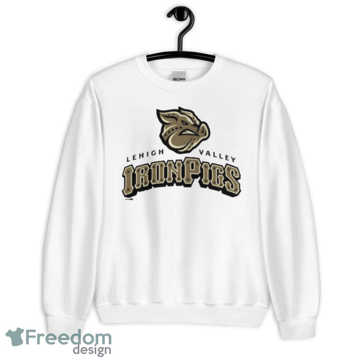 Lehigh Valley IronPigs Gold Logo Shirt - Unisex Heavy Blend Crewneck Sweatshirt