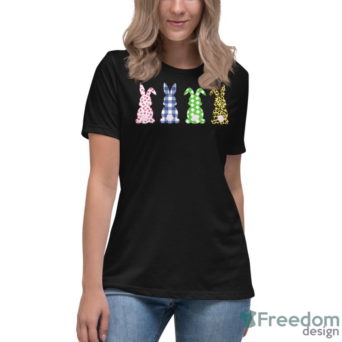 Leopard Buffalo Plaid Heart Bunny, Funny Boy Girl Kid Shirt - Womens Relaxed Short Sleeve Jersey Tee Leopard Buffalo Plaid Heart Bunny, Funny Boy Girl Kid Shirt - Womens Relaxed Short Sleeve Jersey Tee