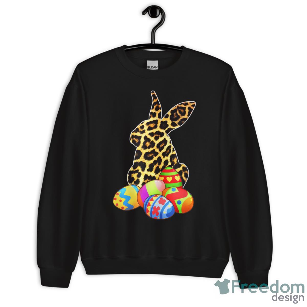 Leopard Bunny Easter Eggs, Funny Boy Girl Kid Shirt - Unisex Crewneck Sweatshirt Leopard Bunny Easter Eggs, Funny Boy Girl Kid Shirt - Unisex Crewneck Sweatshirt