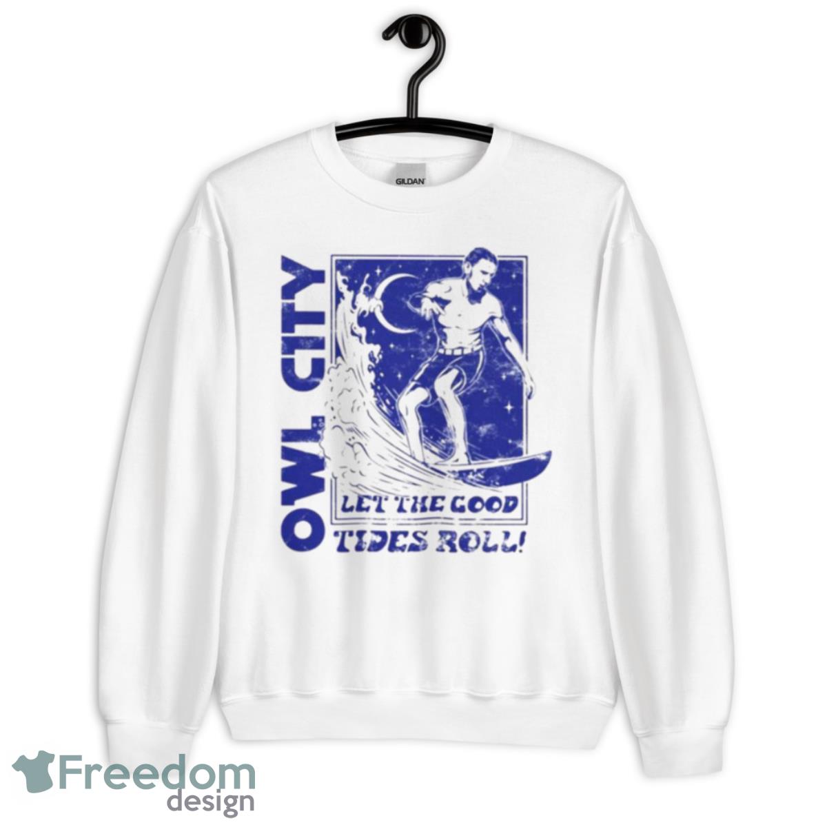 Let The Good Tides Roll Ringer Shirt - Unisex Heavy Blend Crewneck Sweatshirt