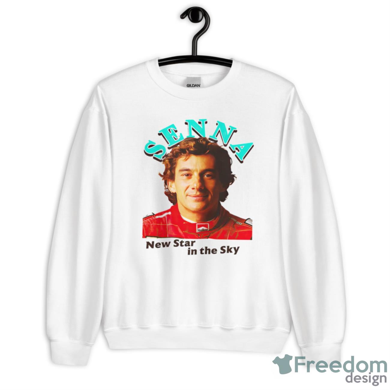 Lewis Hamilton Ayrton Senna New Star In The Sky Shirt - Unisex Heavy Blend Crewneck Sweatshirt