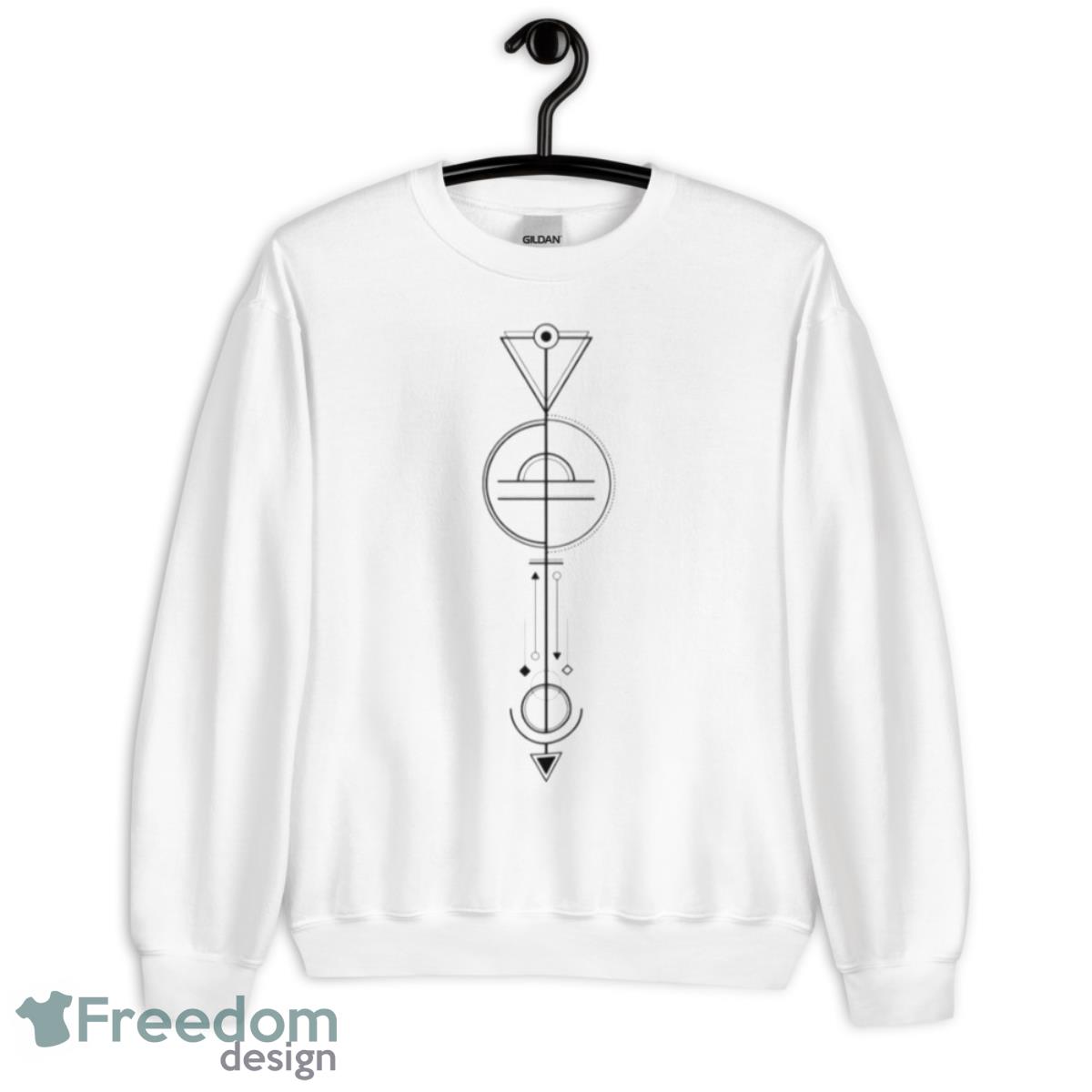 Libra Astrology Zodiac Arrow Shirt - Unisex Heavy Blend Crewneck Sweatshirt