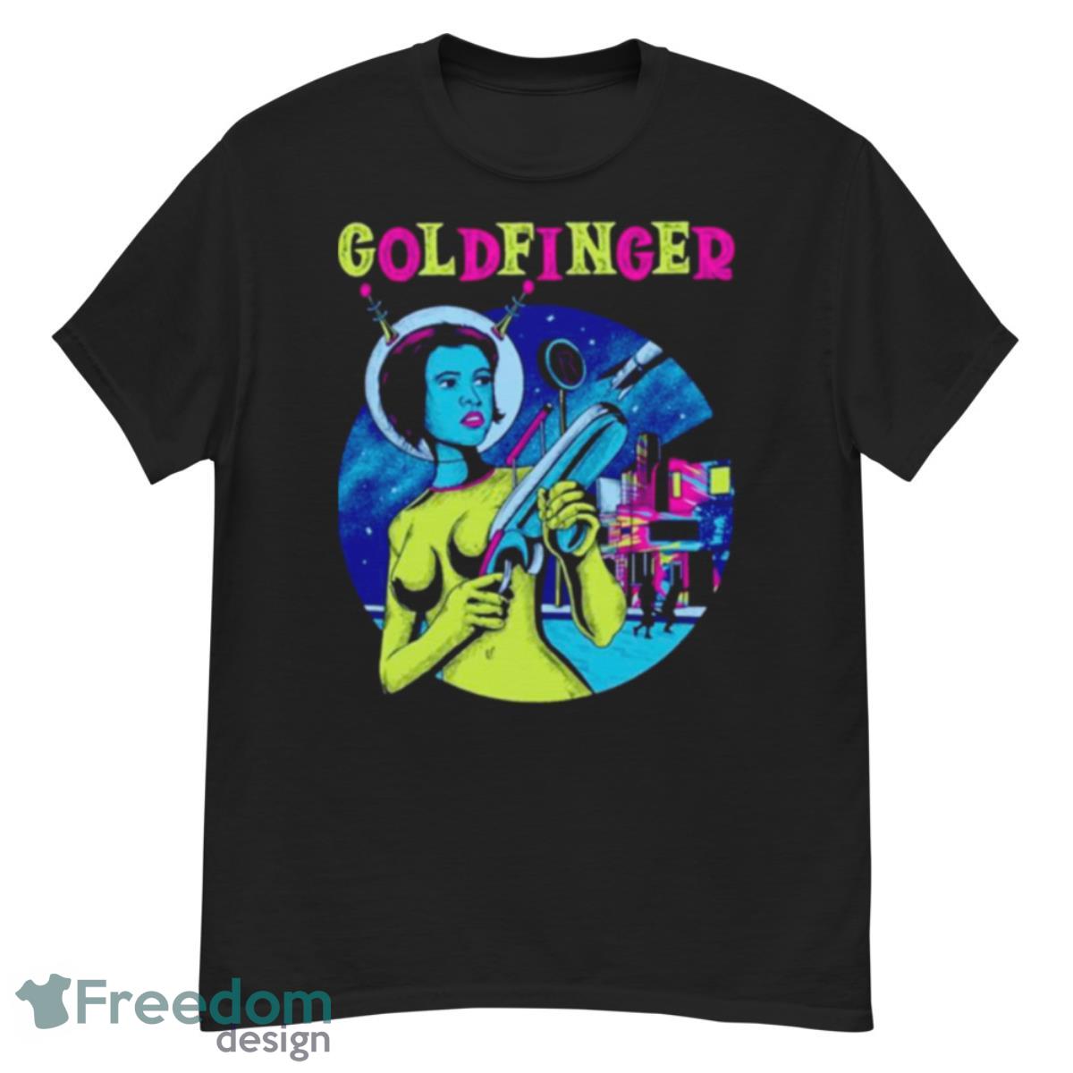 Light Blue Goldfinger Band Vintage Shirt - G500 Men’s Classic T-Shirt