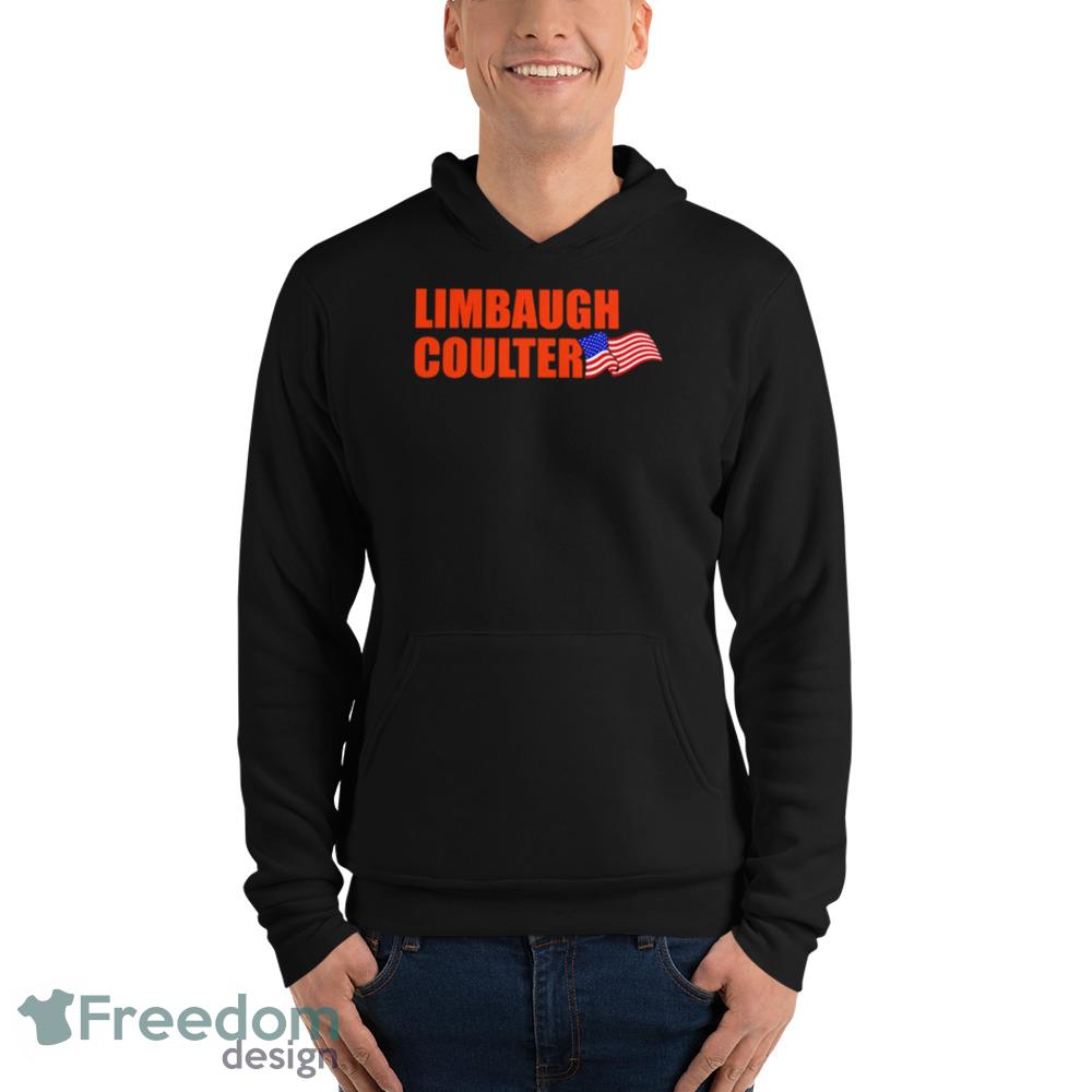Limbaugh Coulter American flag shirt - Unisex Fleece Pullover Hoodie Limbaugh Coulter American flag shirt - Unisex Fleece Pullover Hoodie