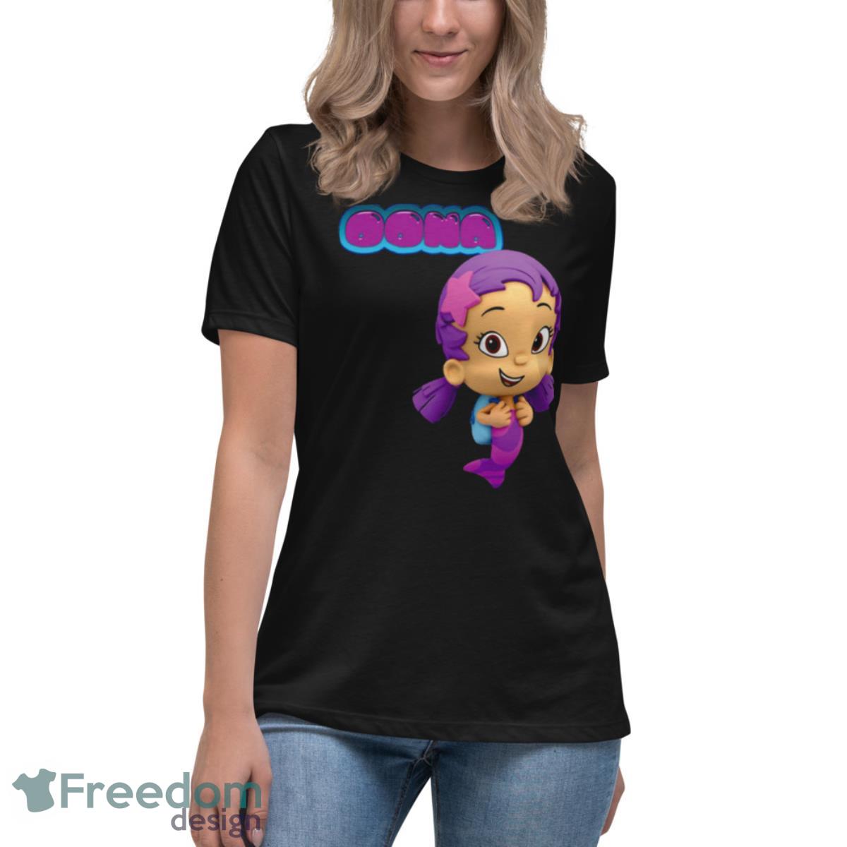 Litte Girl Oona Bubble Guppies Shirt - Womens Relaxed Short Sleeve Jersey Tee Litte Girl Oona Bubble Guppies Shirt - Womens Relaxed Short Sleeve Jersey Tee